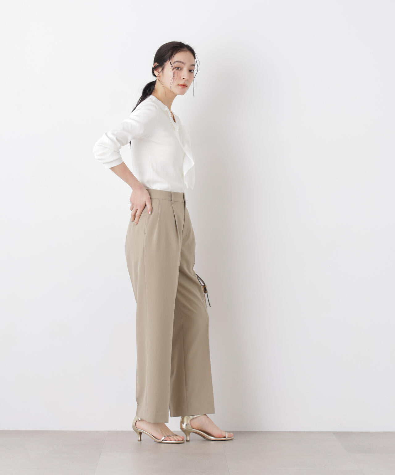 7function フロントフリル総針ニット 6696122306