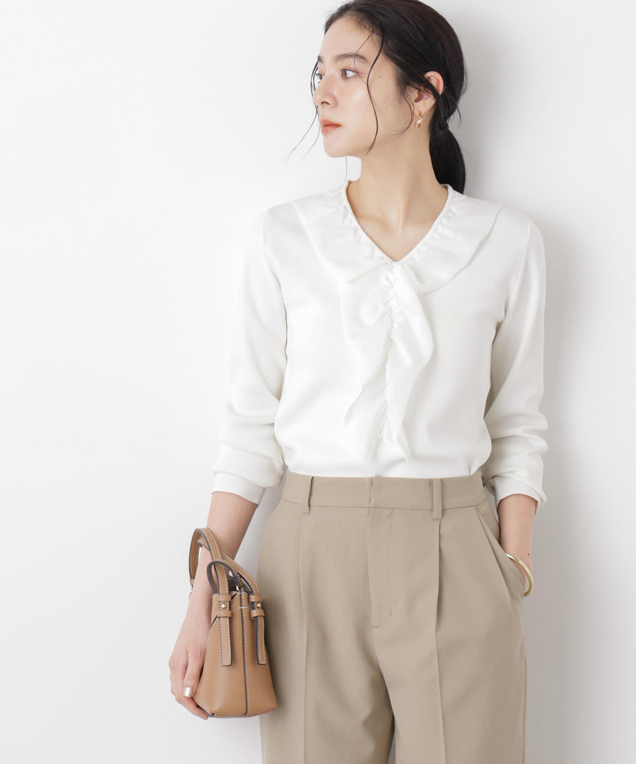 7function フロントフリル総針ニット 6696122306