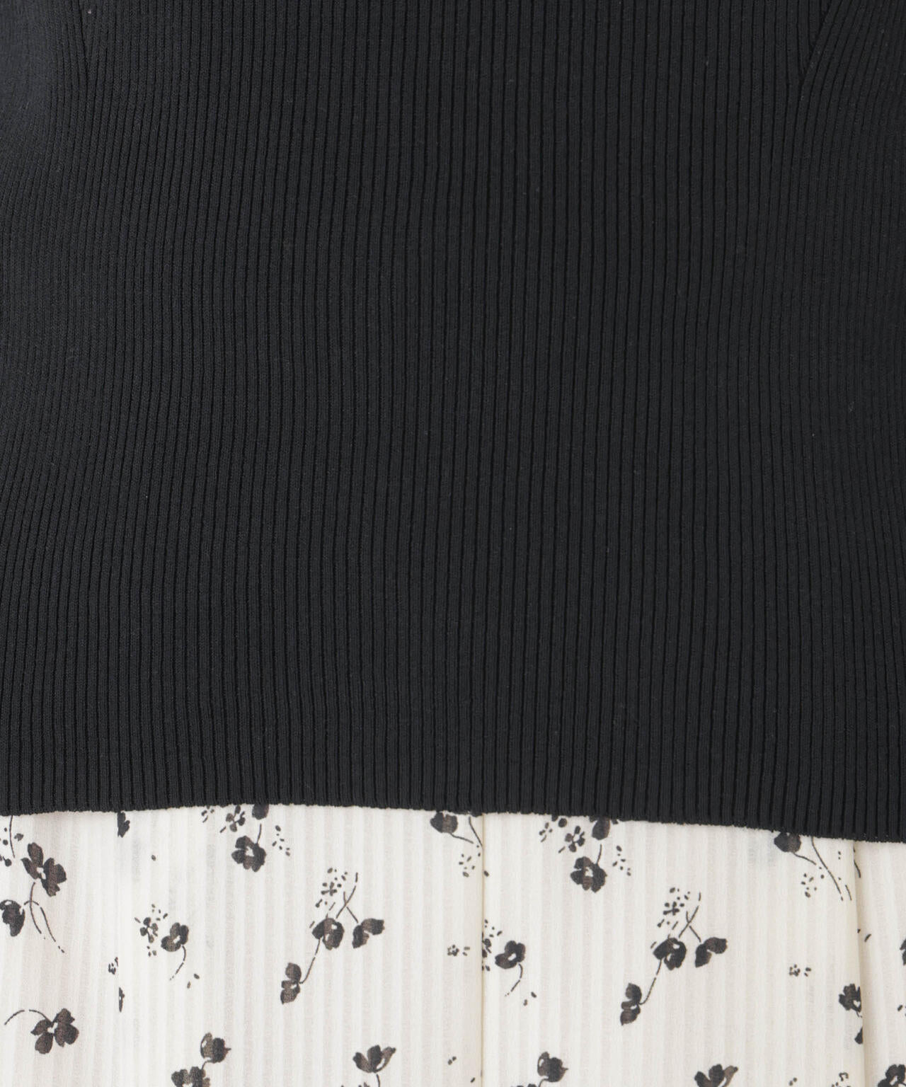 ウォッシャブルハイツイスト五分袖リブニット 6696122309