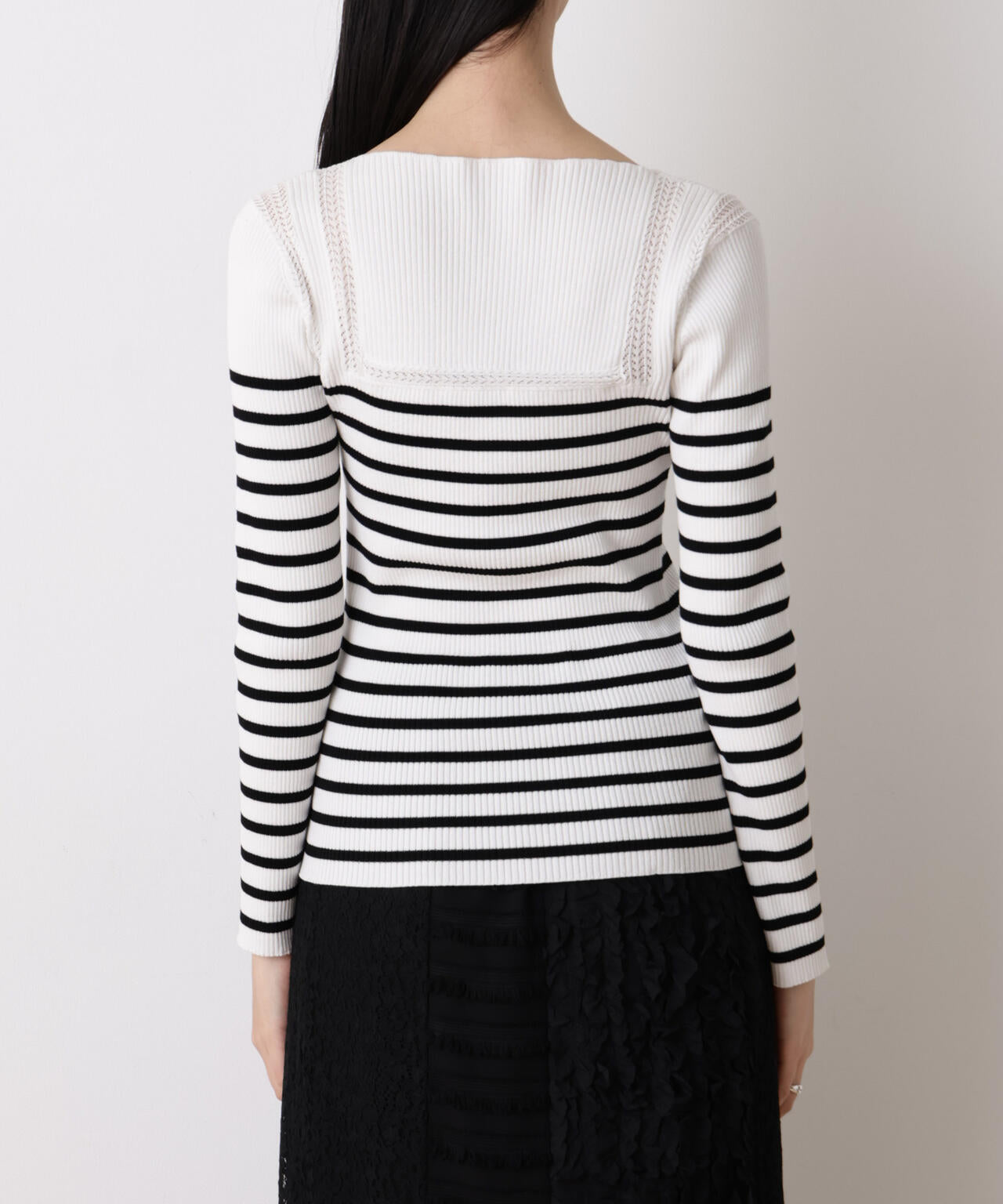 「STEVELOUR」ボーダーフィットニット 6696122317