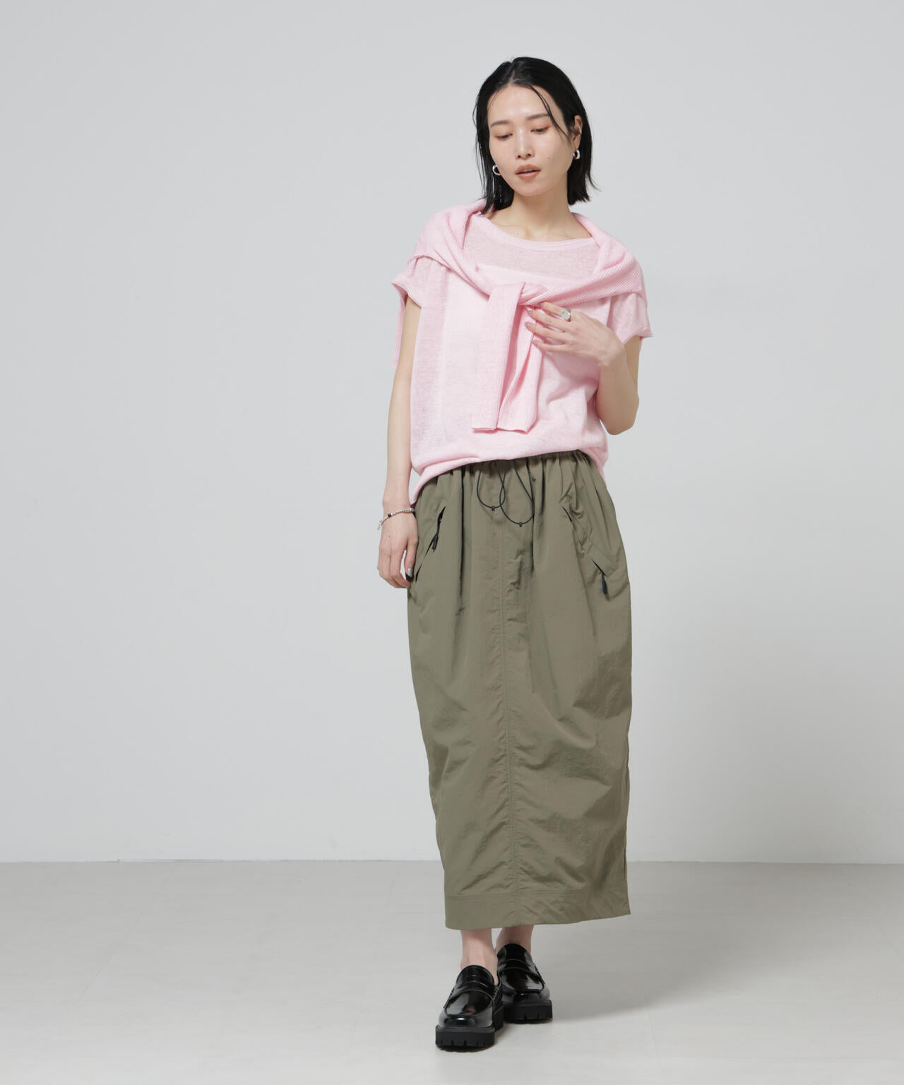 European Flax 2wayフレンチスリーブニット 6696122318