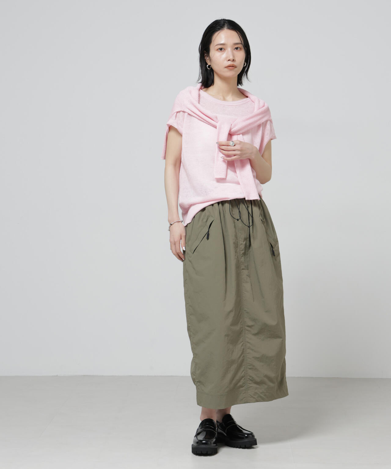 European Flax 2wayフレンチスリーブニット 6696122318