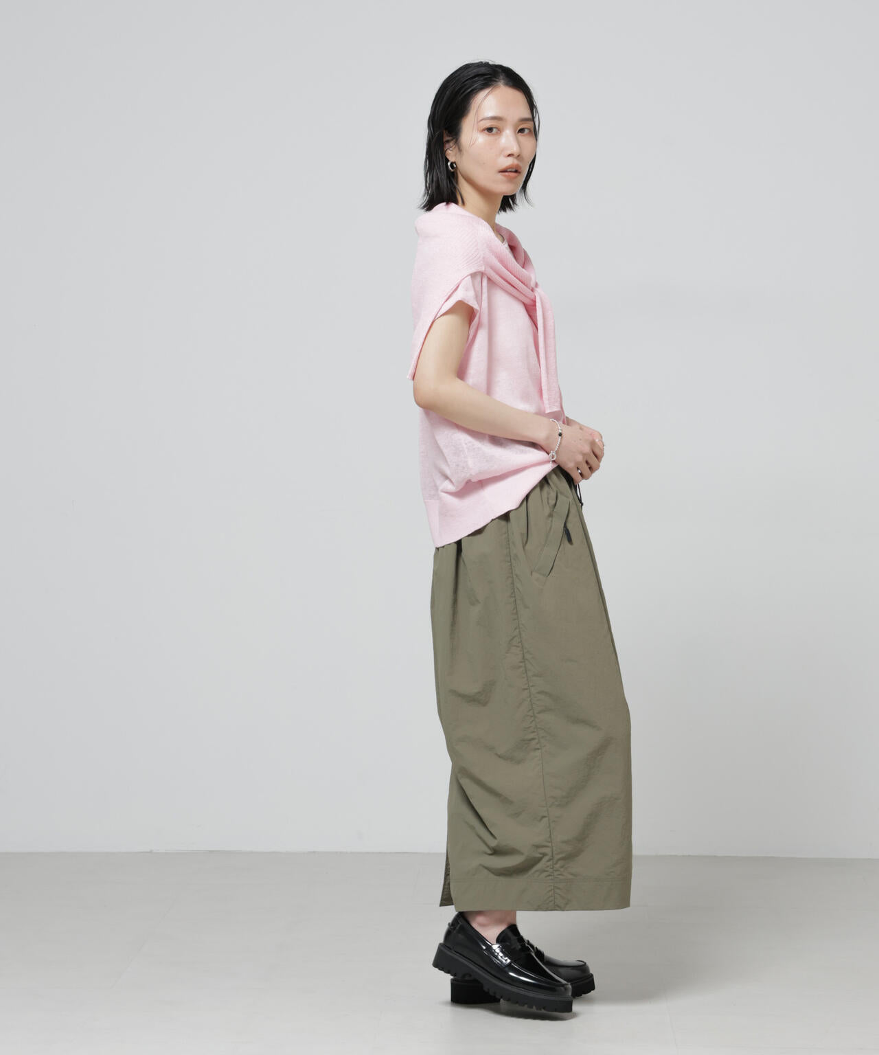 European Flax 2wayフレンチスリーブニット 6696122318