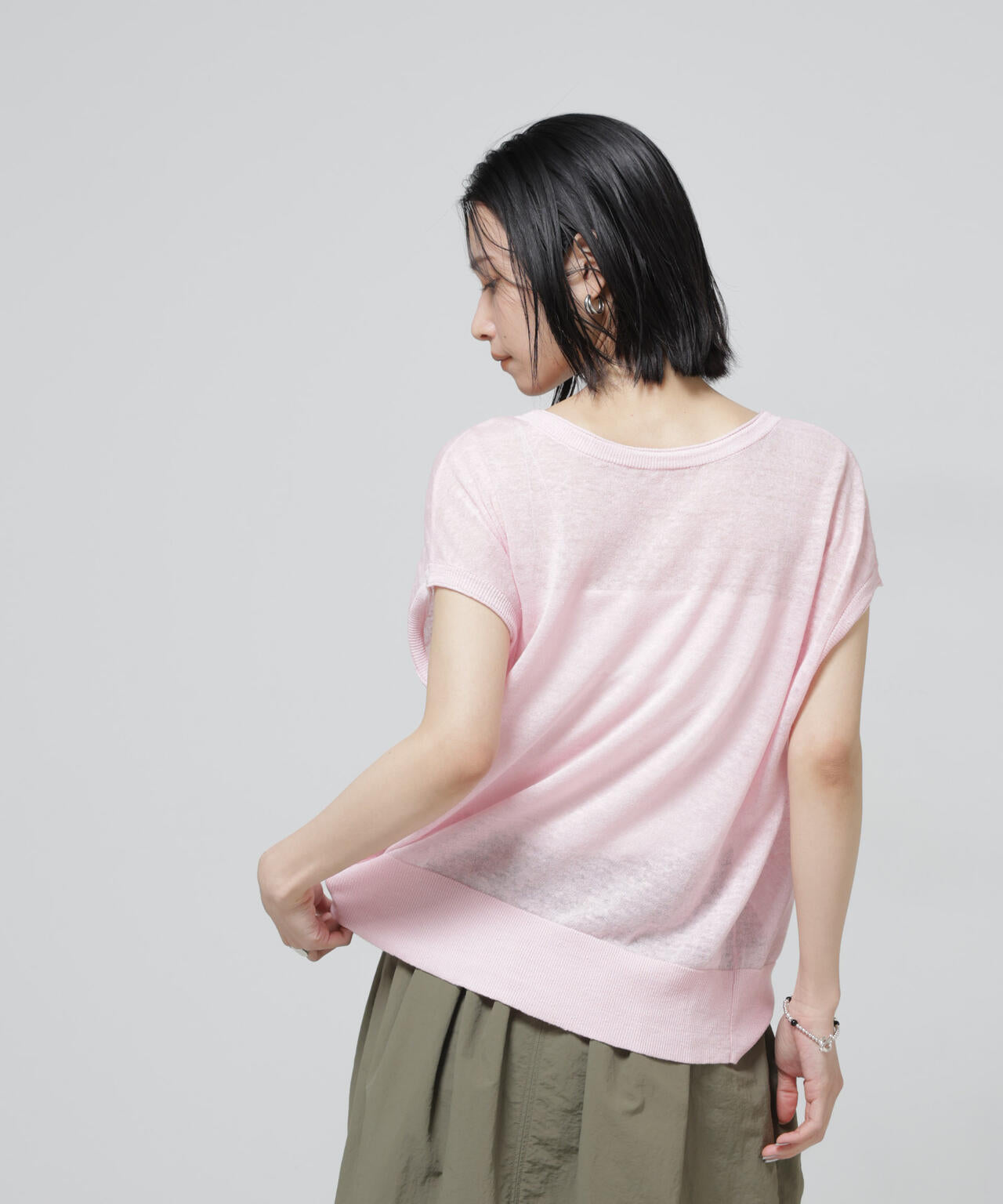 European Flax 2wayフレンチスリーブニット 6696122318