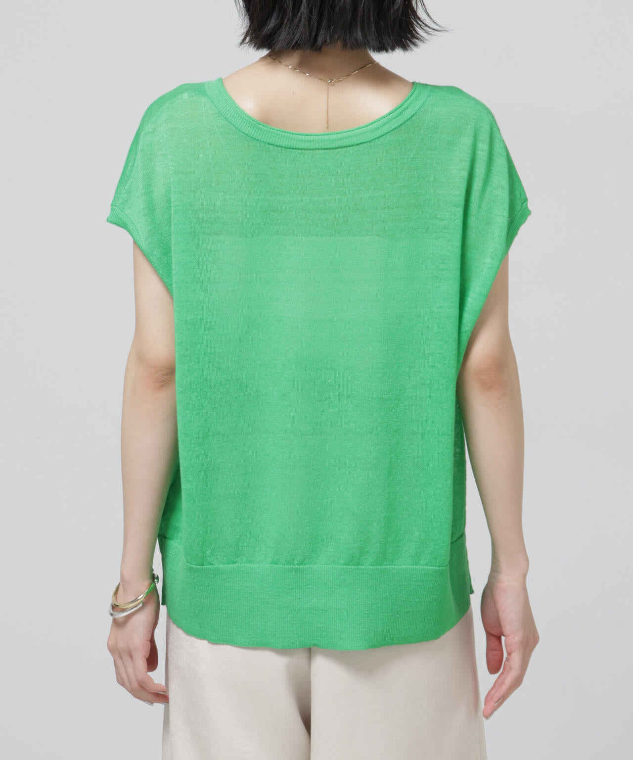 European Flax 2wayフレンチスリーブニット 6696122318