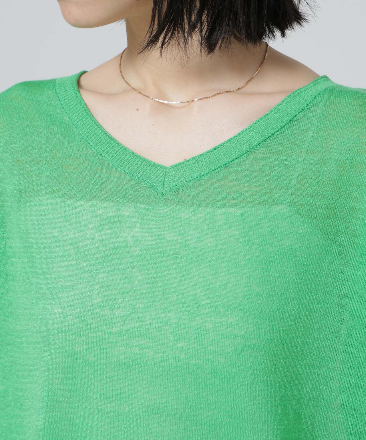 European Flax 2wayフレンチスリーブニット 6696122318