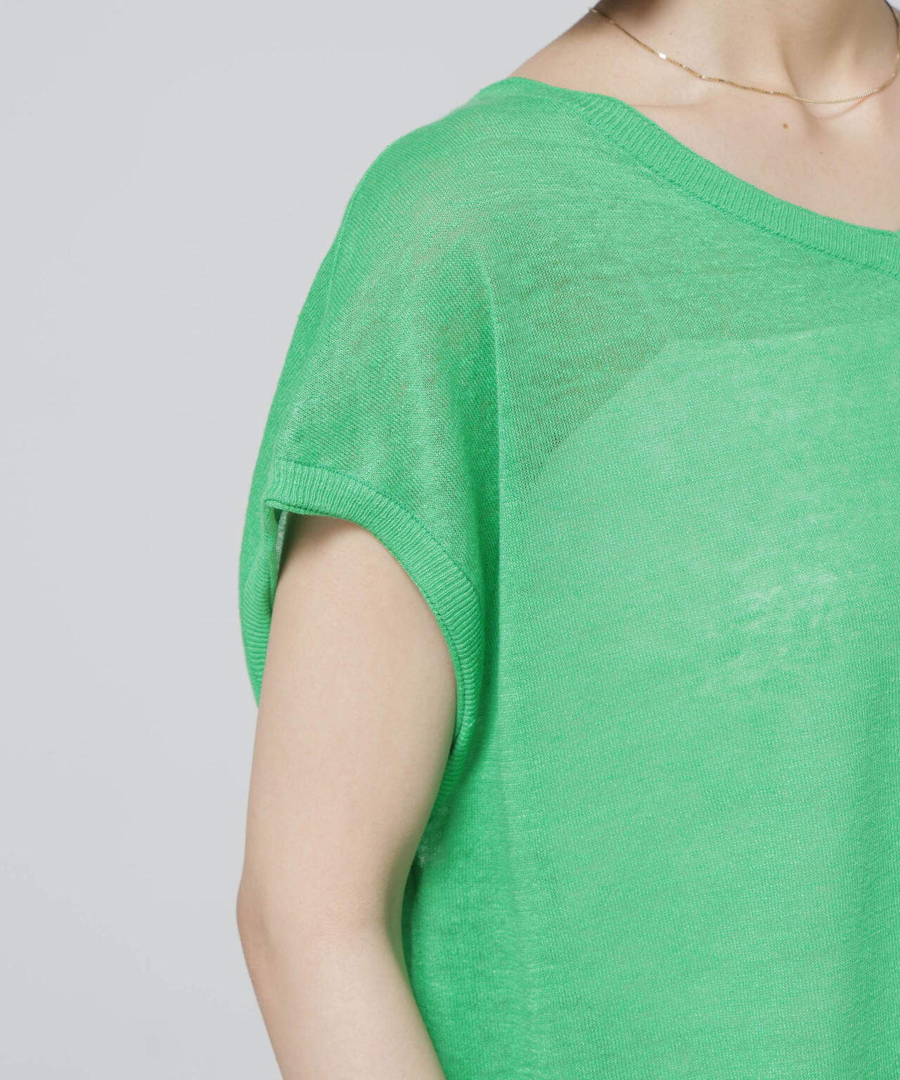 European Flax 2wayフレンチスリーブニット 6696122318