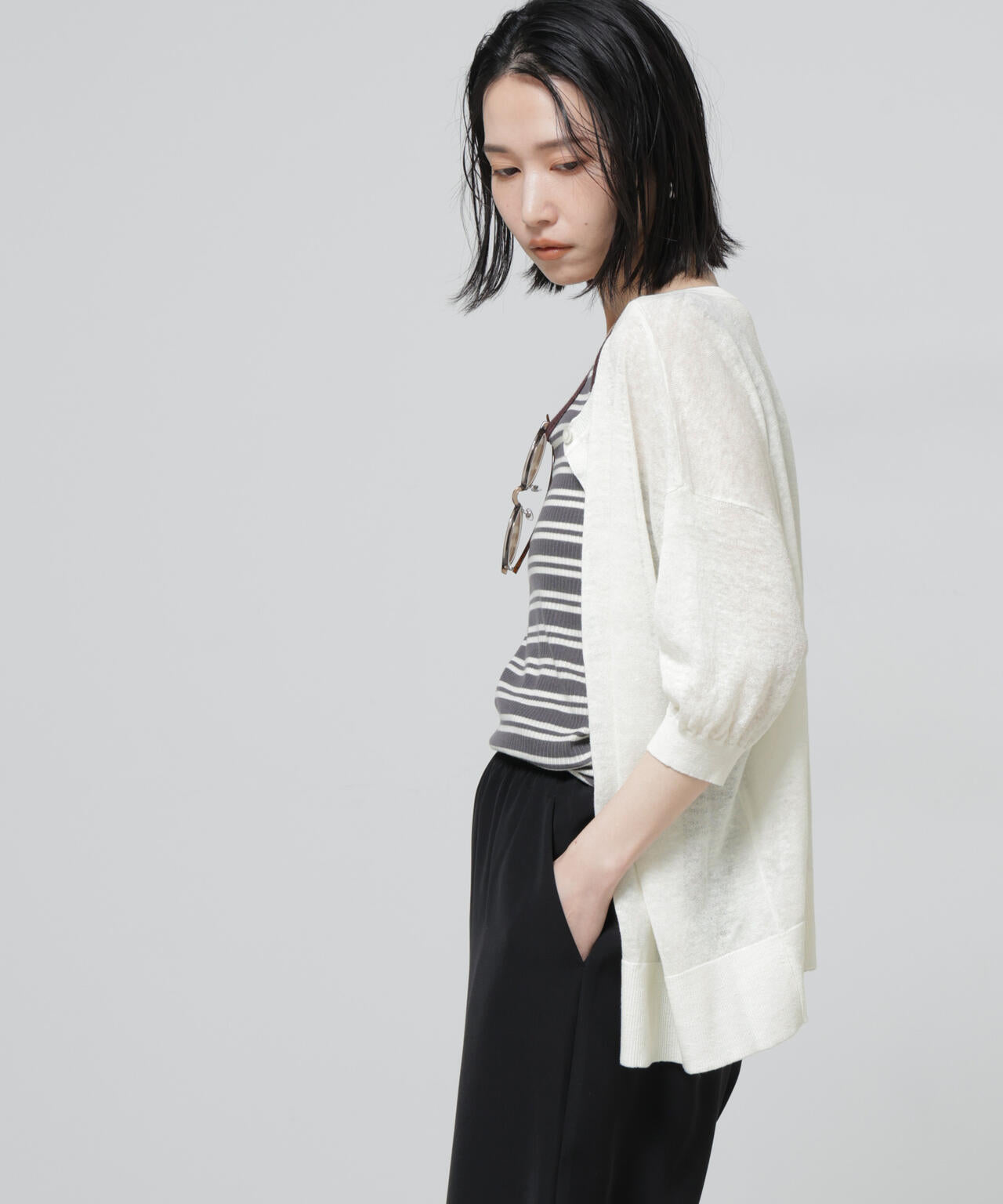 European Flax 2wayオーバーニットトップス 6696122319