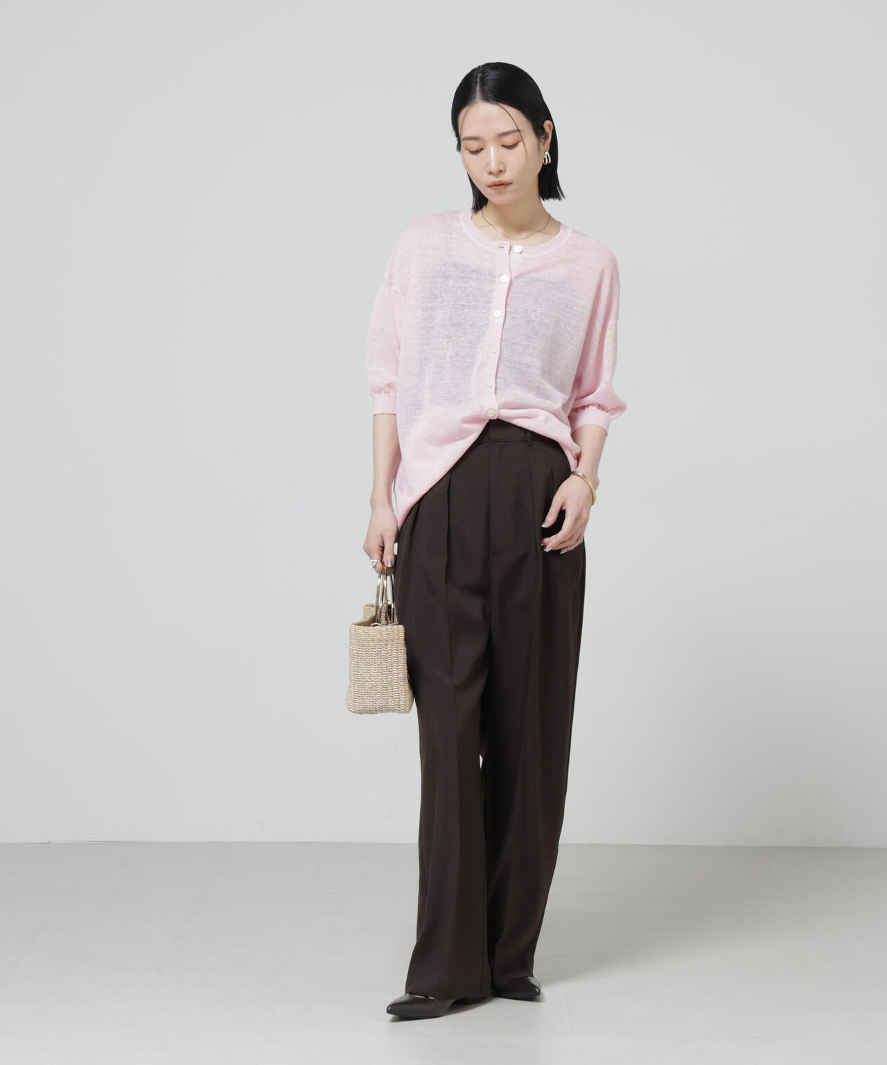 European Flax 2wayオーバーニットトップス 6696122319