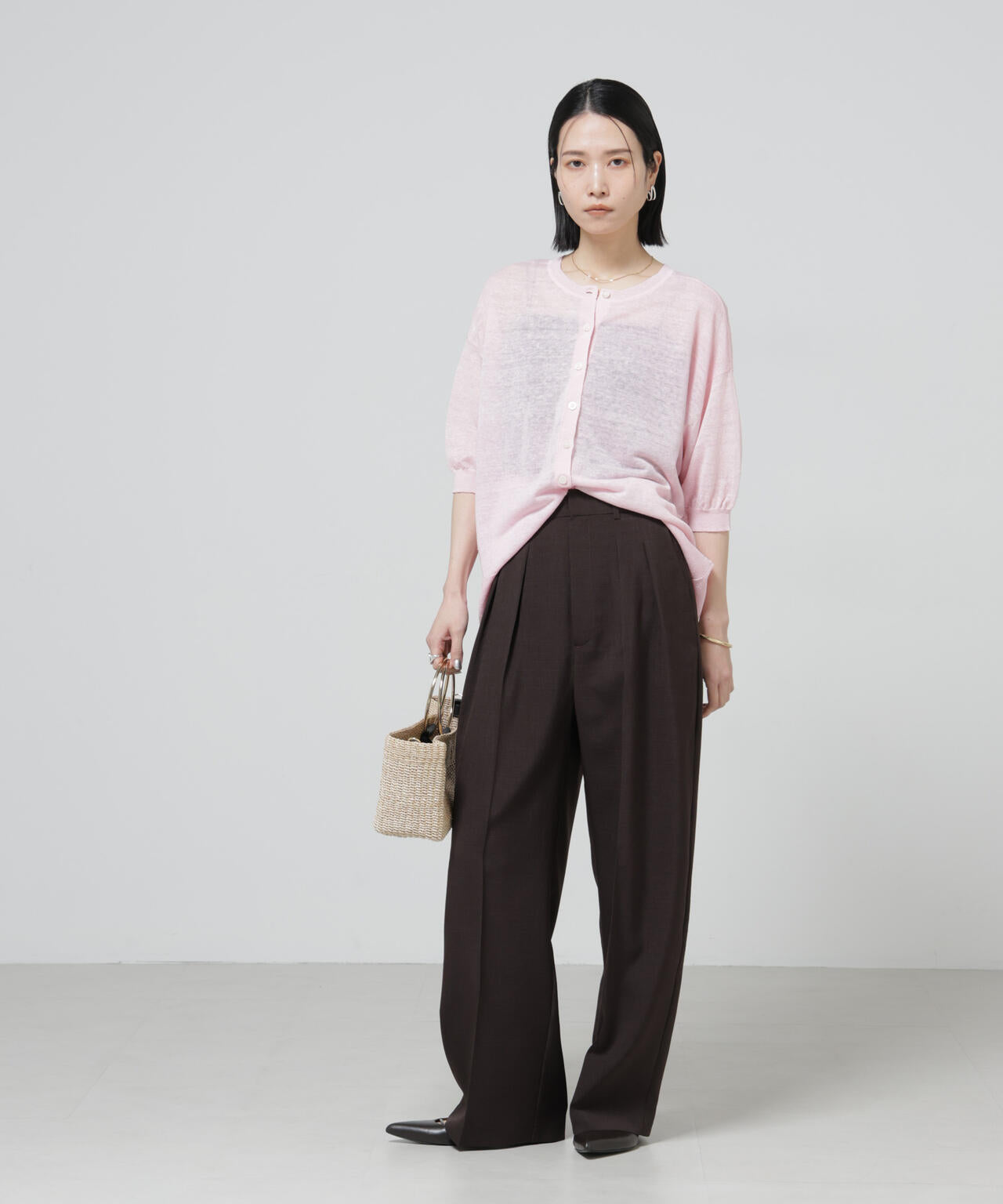 European Flax 2wayオーバーニットトップス 6696122319