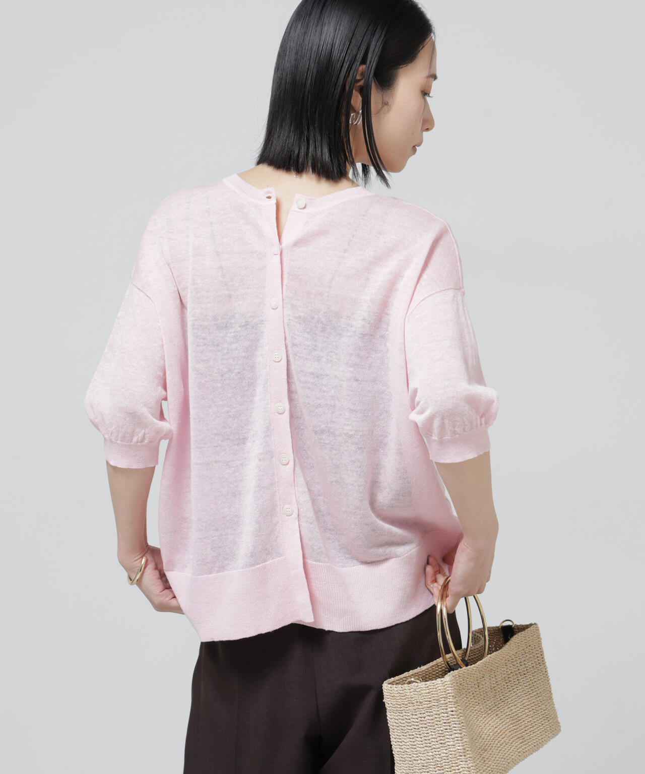 European Flax 2wayオーバーニットトップス 6696122319