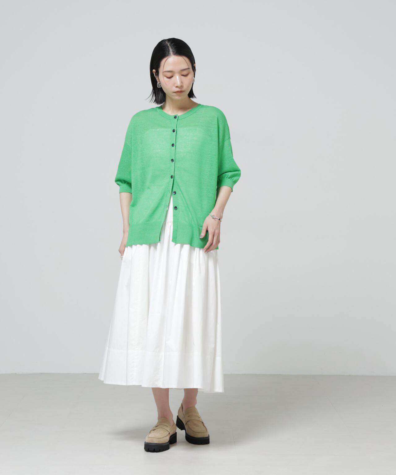 European Flax 2wayオーバーニットトップス 6696122319