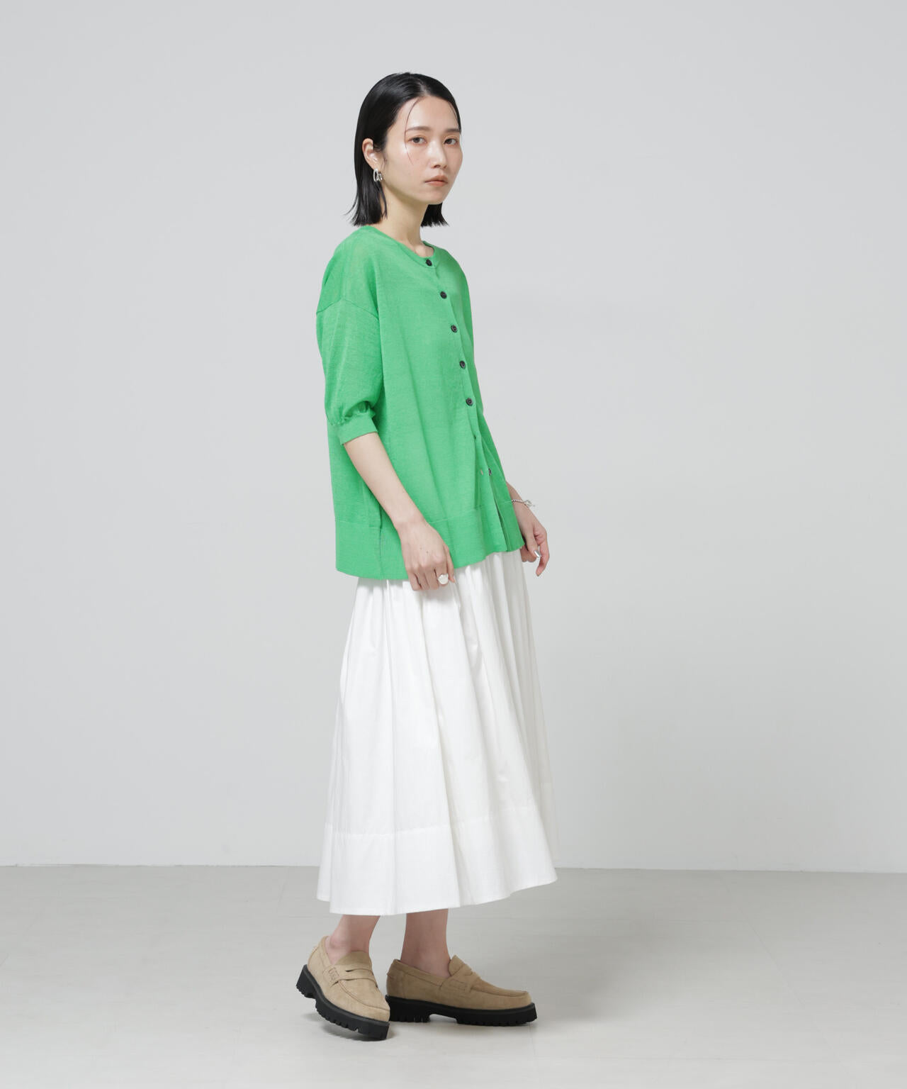 European Flax 2wayオーバーニットトップス 6696122319