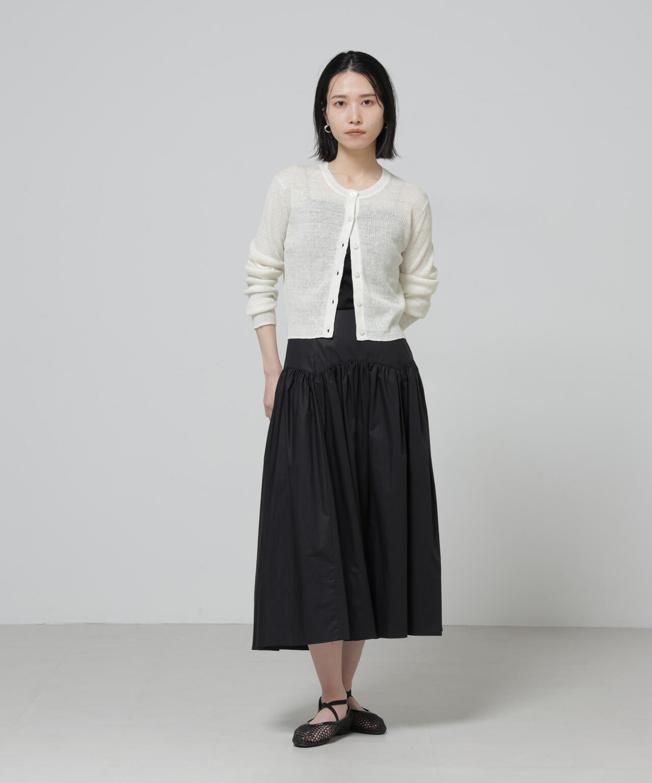 European Flax リブカーディガン 6696122320