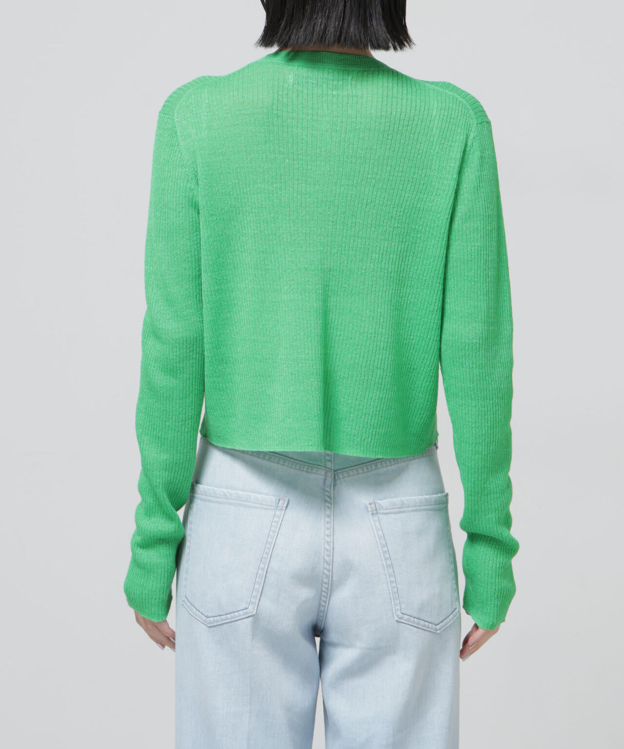 European Flax リブカーディガン 6696122320