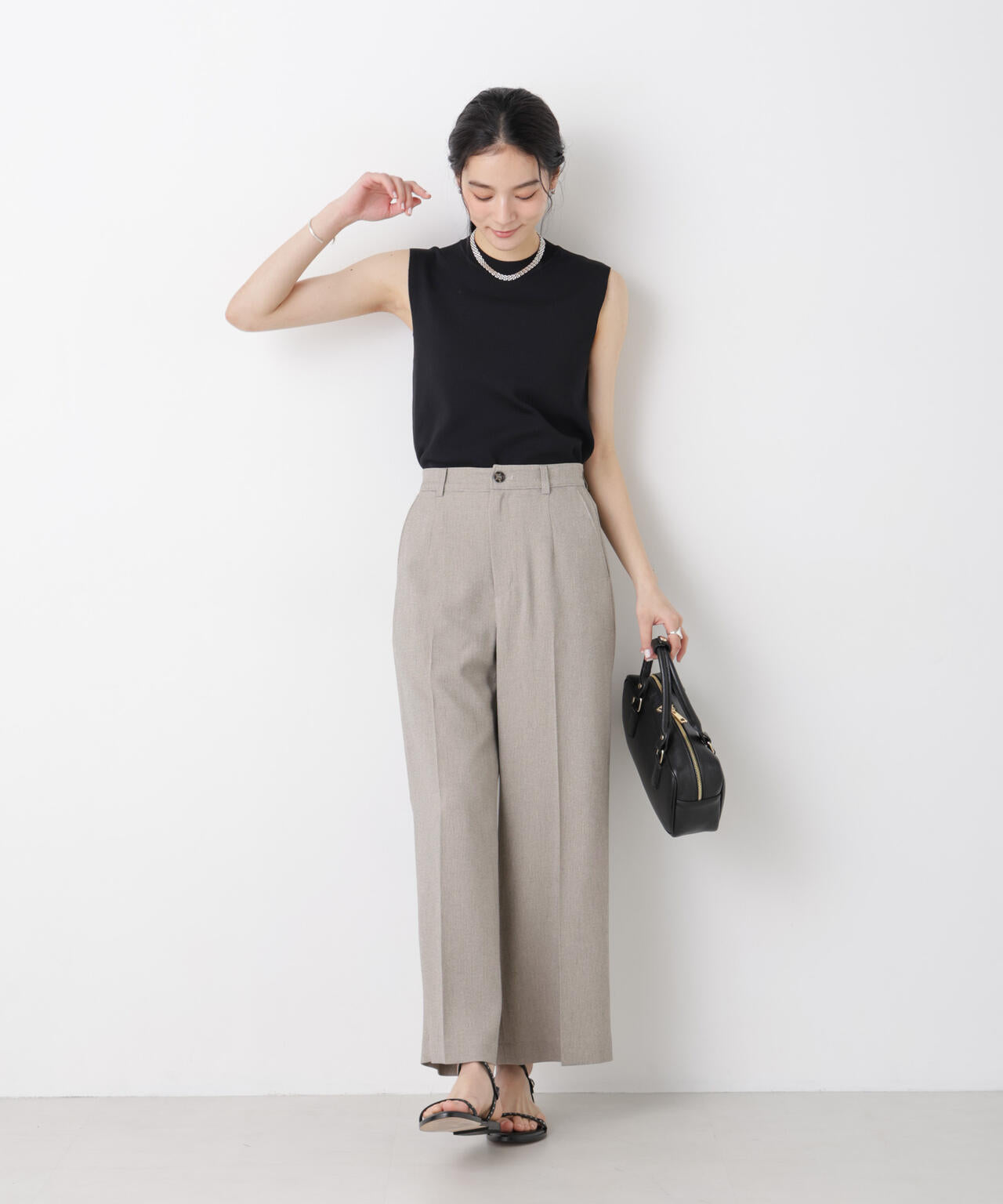 SUMMER VEIL KNIT 総針ノースリーブニット SUMMER VEIL KNIT 総針ノースリーブニット