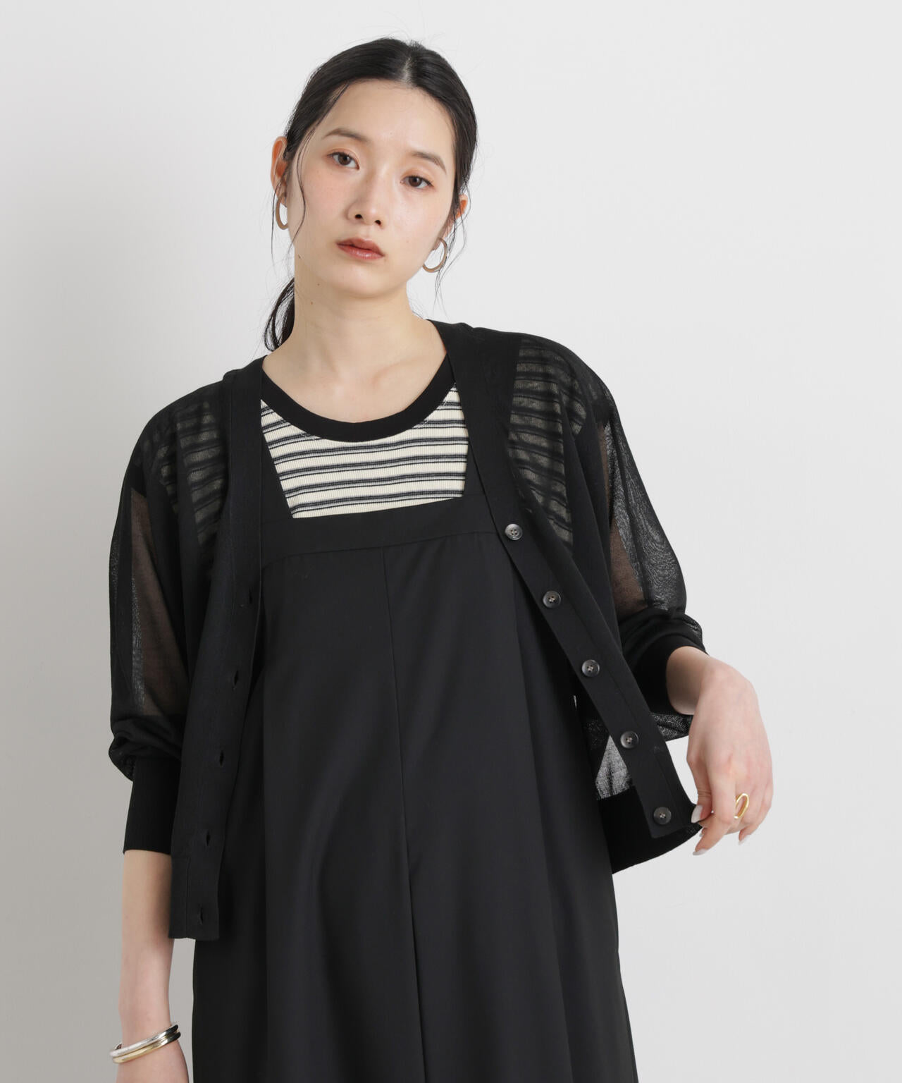 168cm　B:80 W:61 H:88 着用サイズ：F