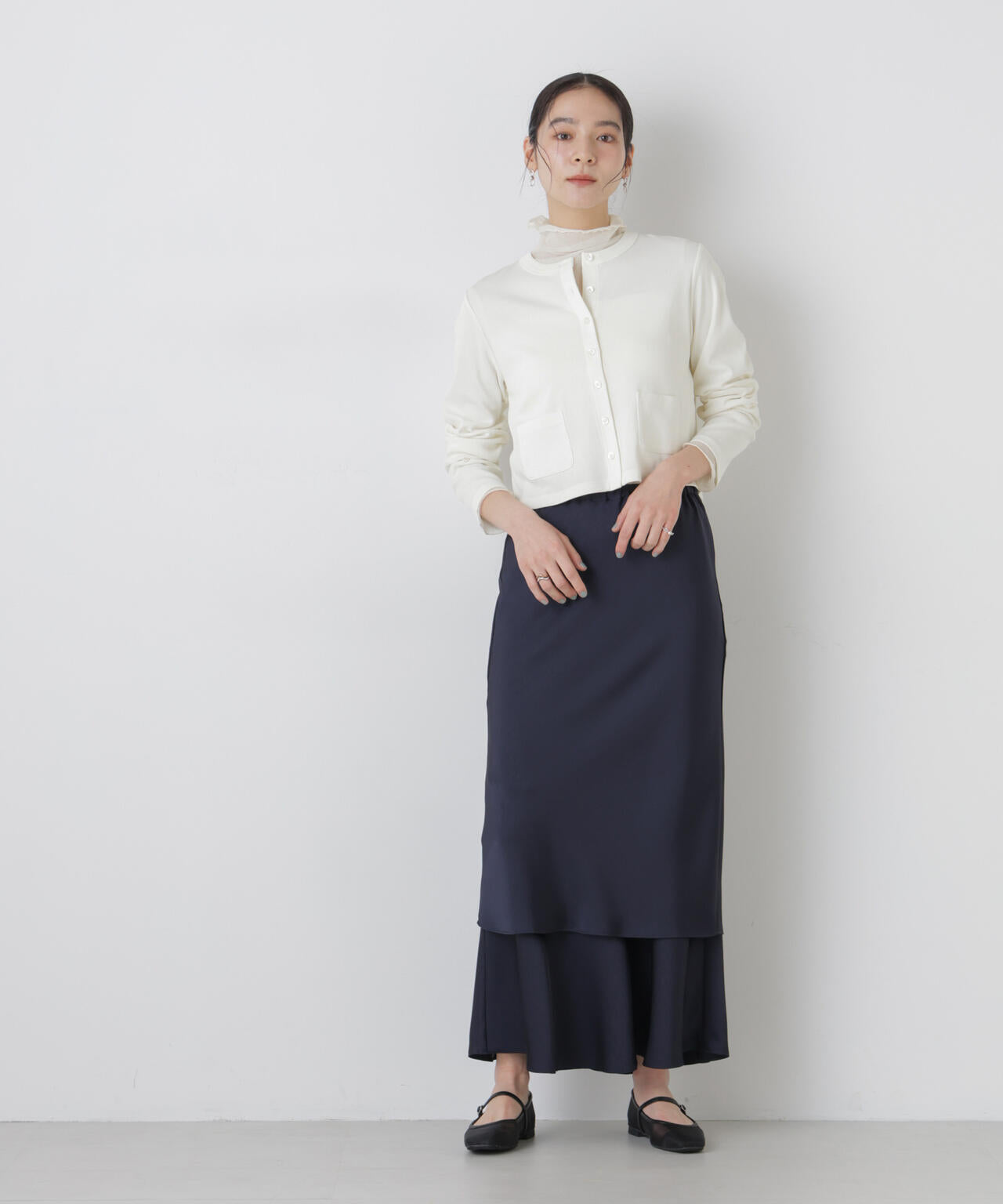 強撚コットンコンパクトカーディガン 6696123302