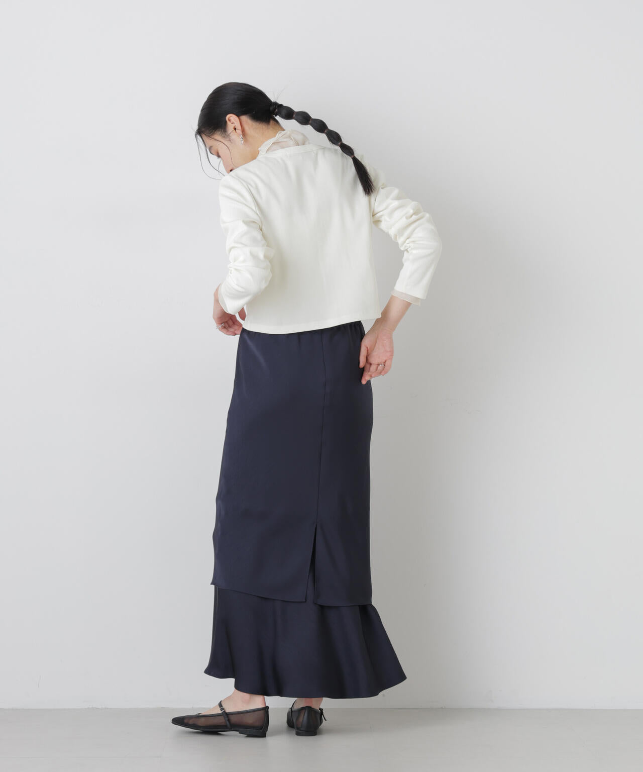 強撚コットンコンパクトカーディガン 6696123302