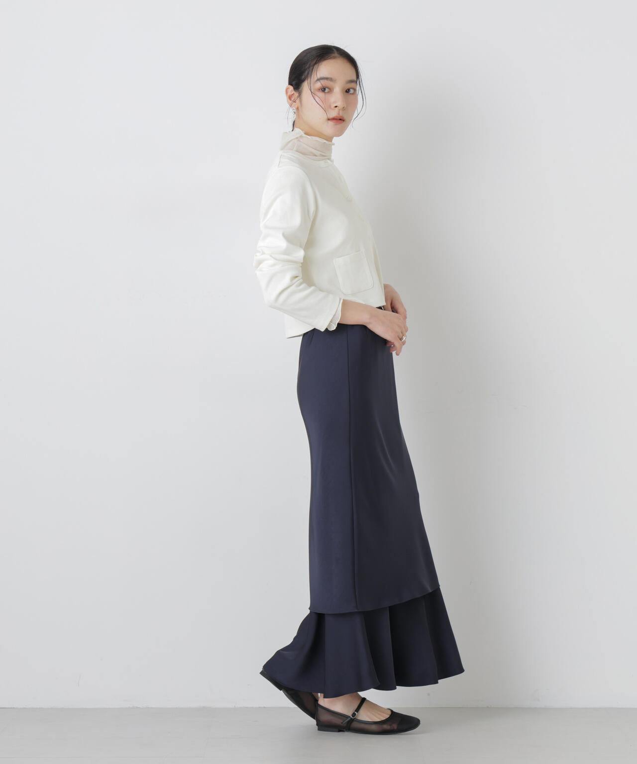 強撚コットンコンパクトカーディガン 6696123302