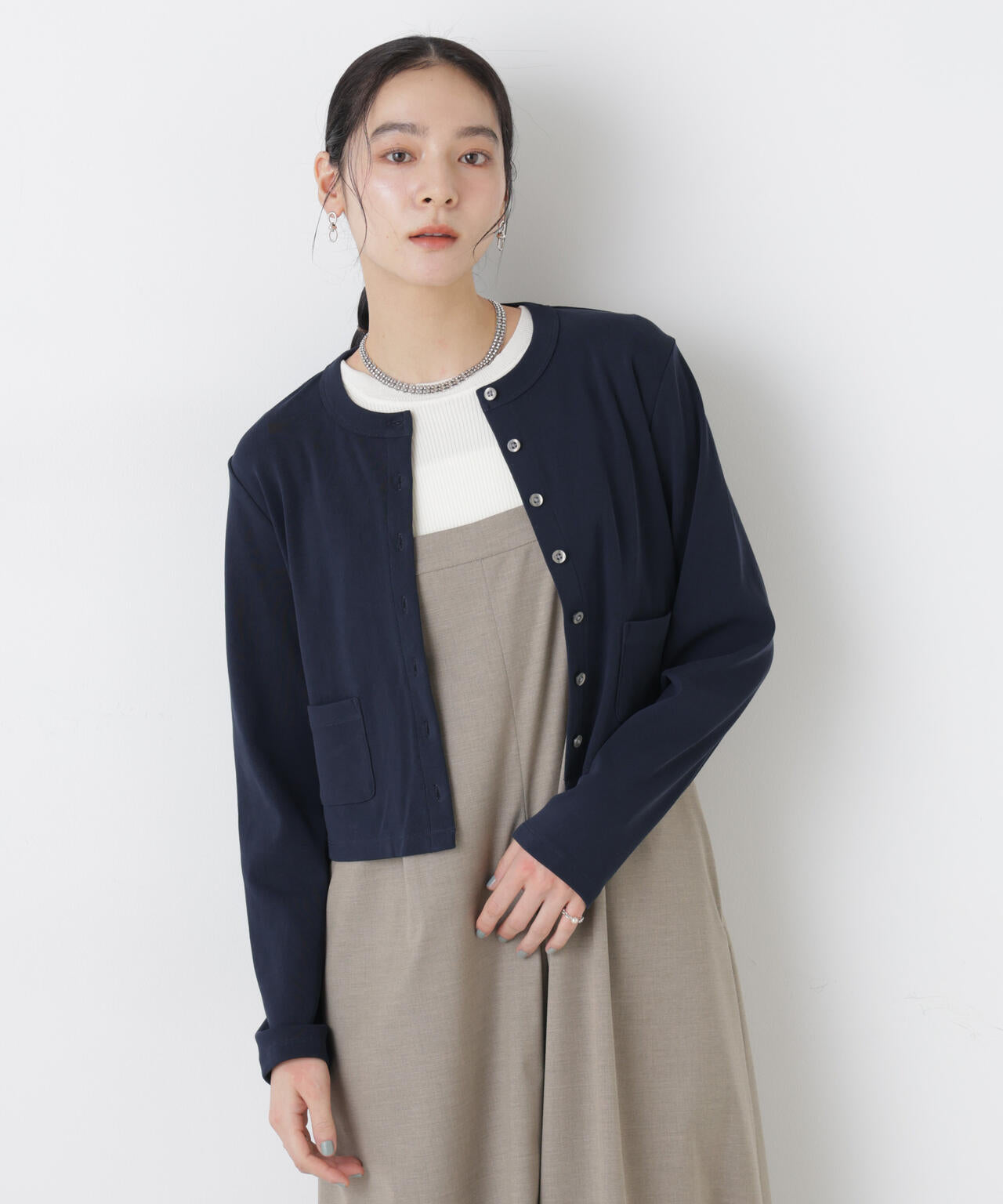 CARVE COMPANY カーブカンパニィー 【UNI-CANT】 ユニカン 強撚 コットン コンパクト カーディガン