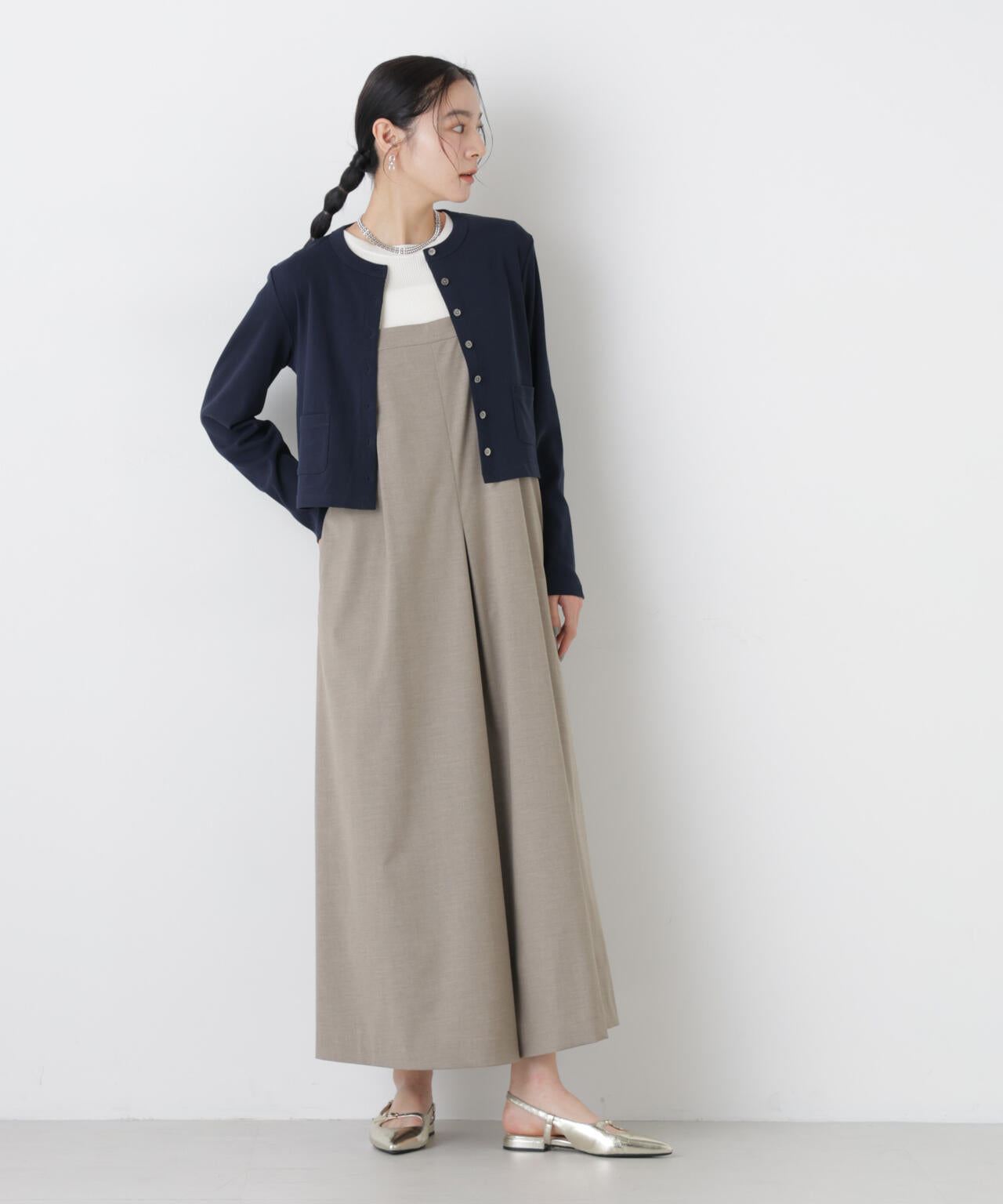 強撚コットンコンパクトカーディガン 6696123302