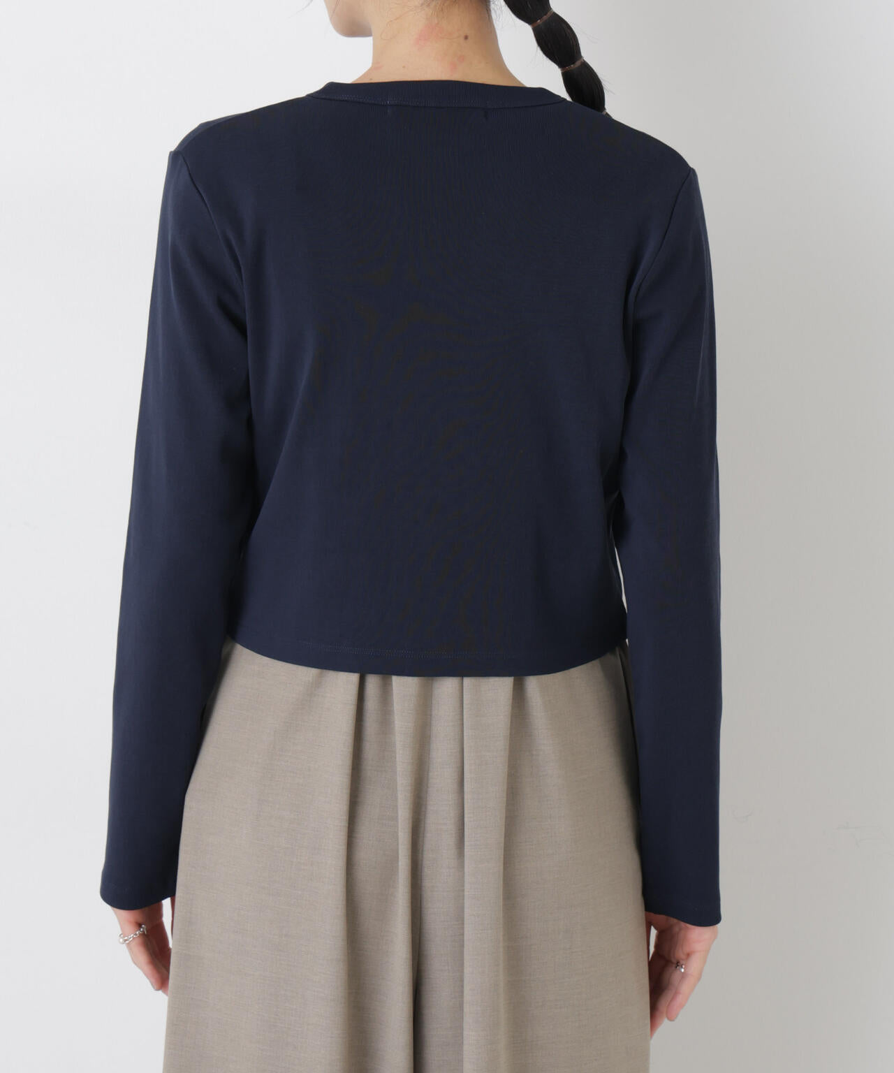 強撚コットンコンパクトカーディガン 6696123302