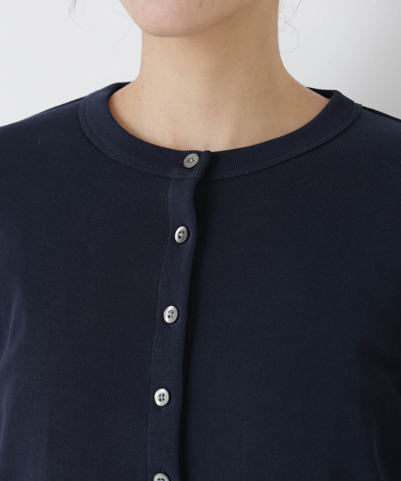 強撚コットンコンパクトカーディガン 6696123302