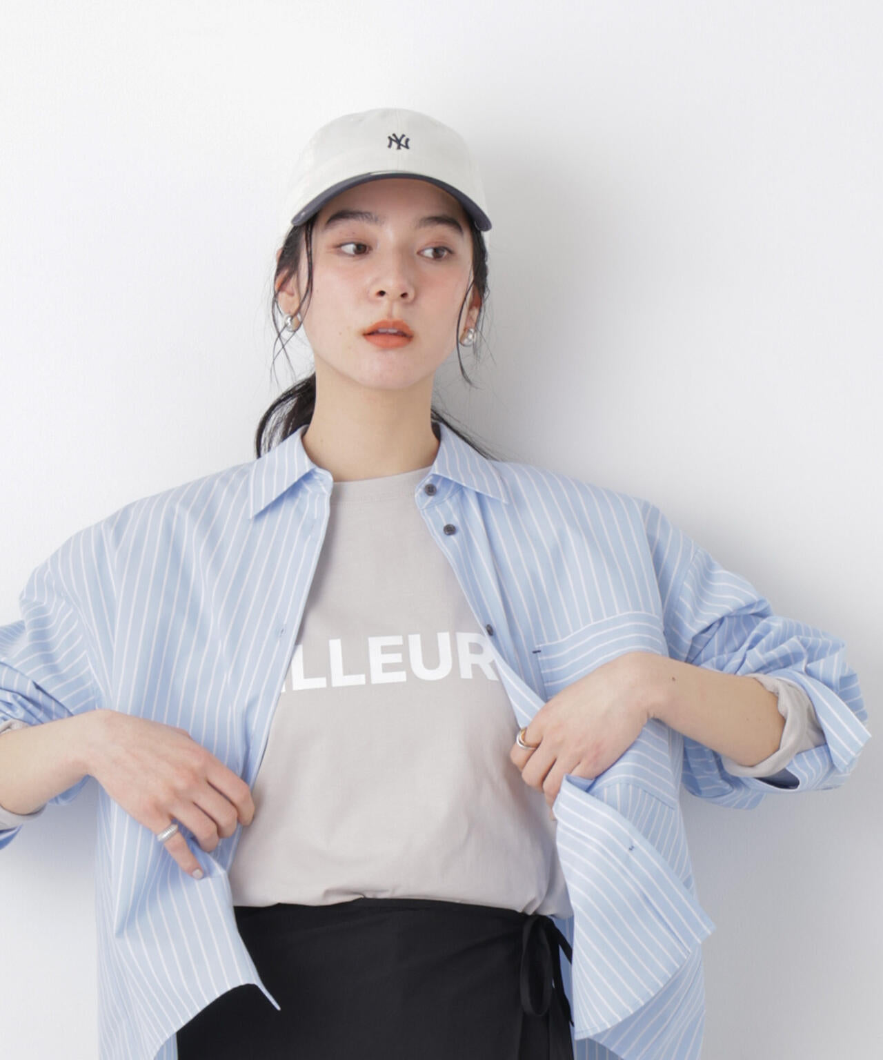 ロゴ プリン ロングスリーブ Tシャツ