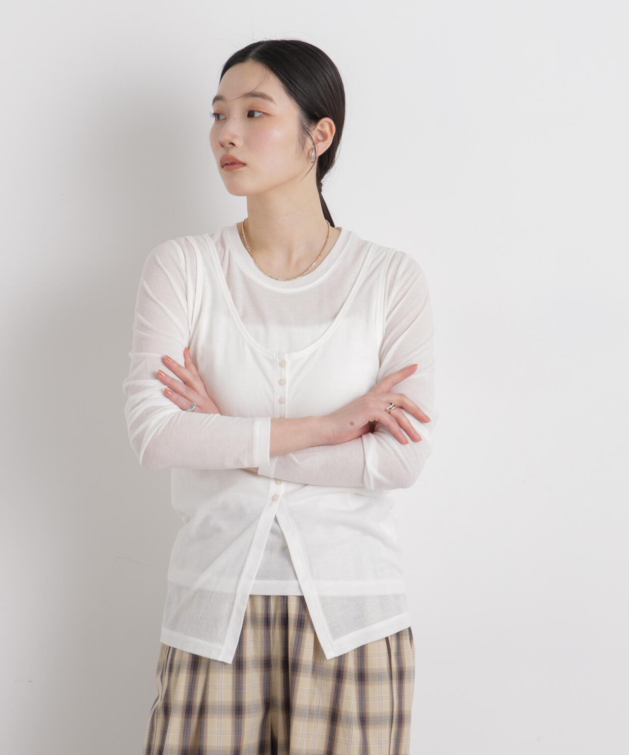 シアータンク＋ロンTレイヤードセット 6696123306