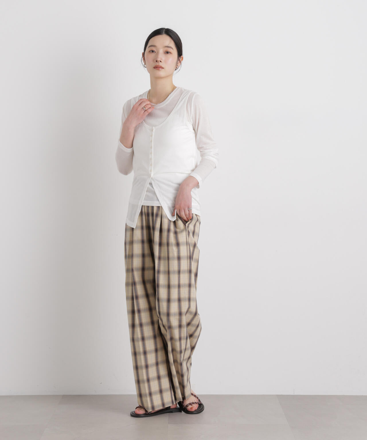 シアータンク＋ロンTレイヤードセット 6696123306