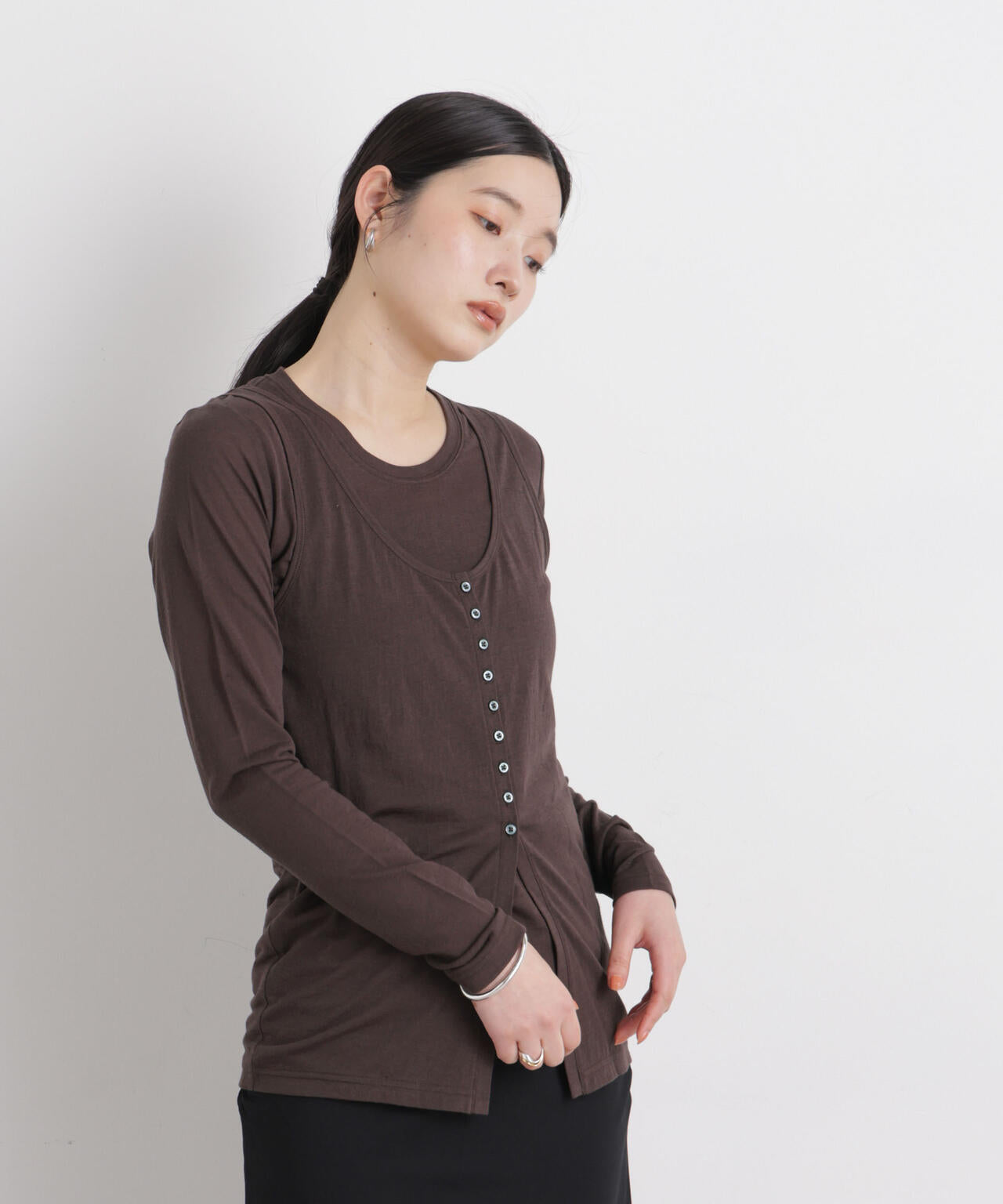 シアータンク＋ロンTレイヤードセット 6696123306