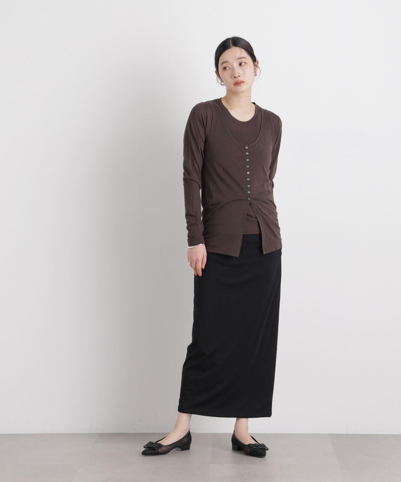 シアータンク＋ロンTレイヤードセット 6696123306