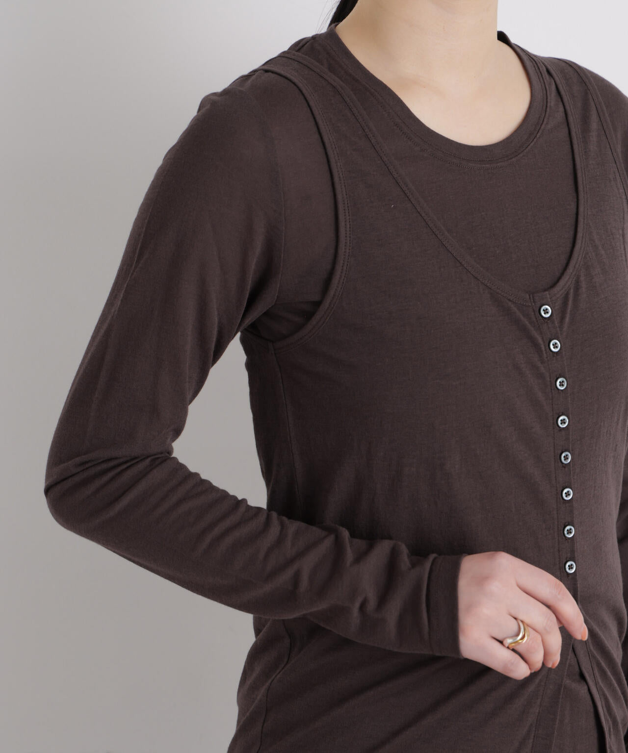 シアータンク＋ロンTレイヤードセット 6696123306