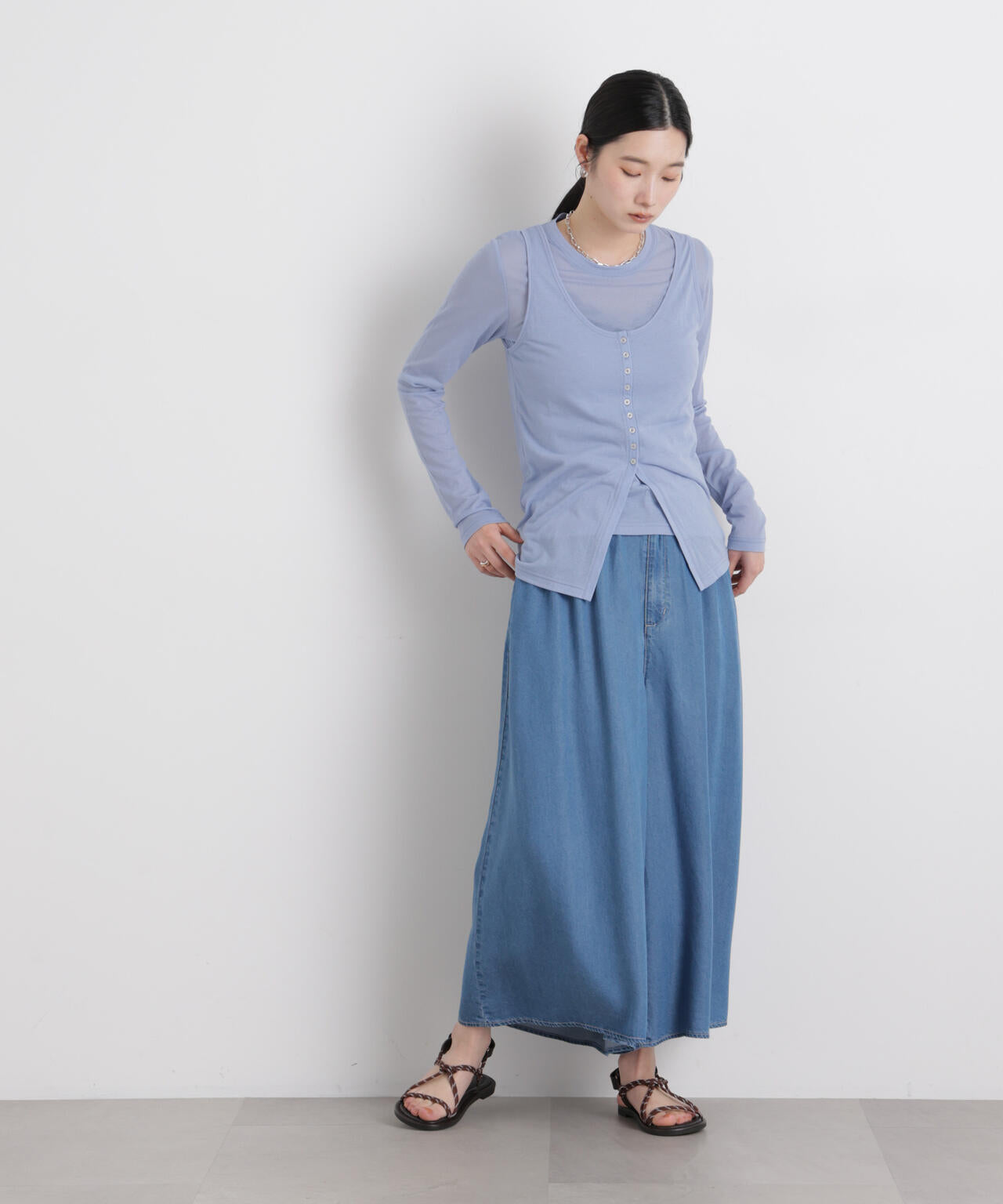 シアータンク＋ロンTレイヤードセット 6696123306