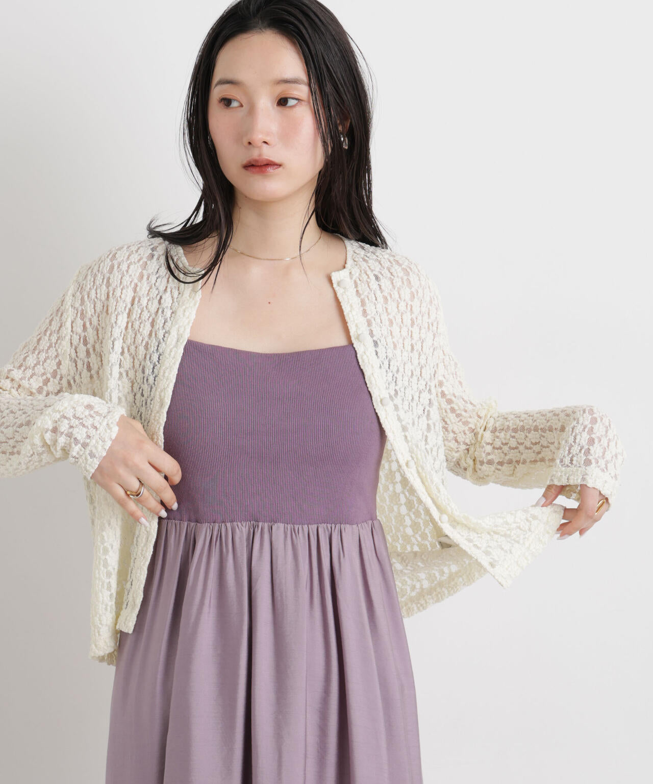 168cm　B:80 W:61 H:88 着用サイズ：F