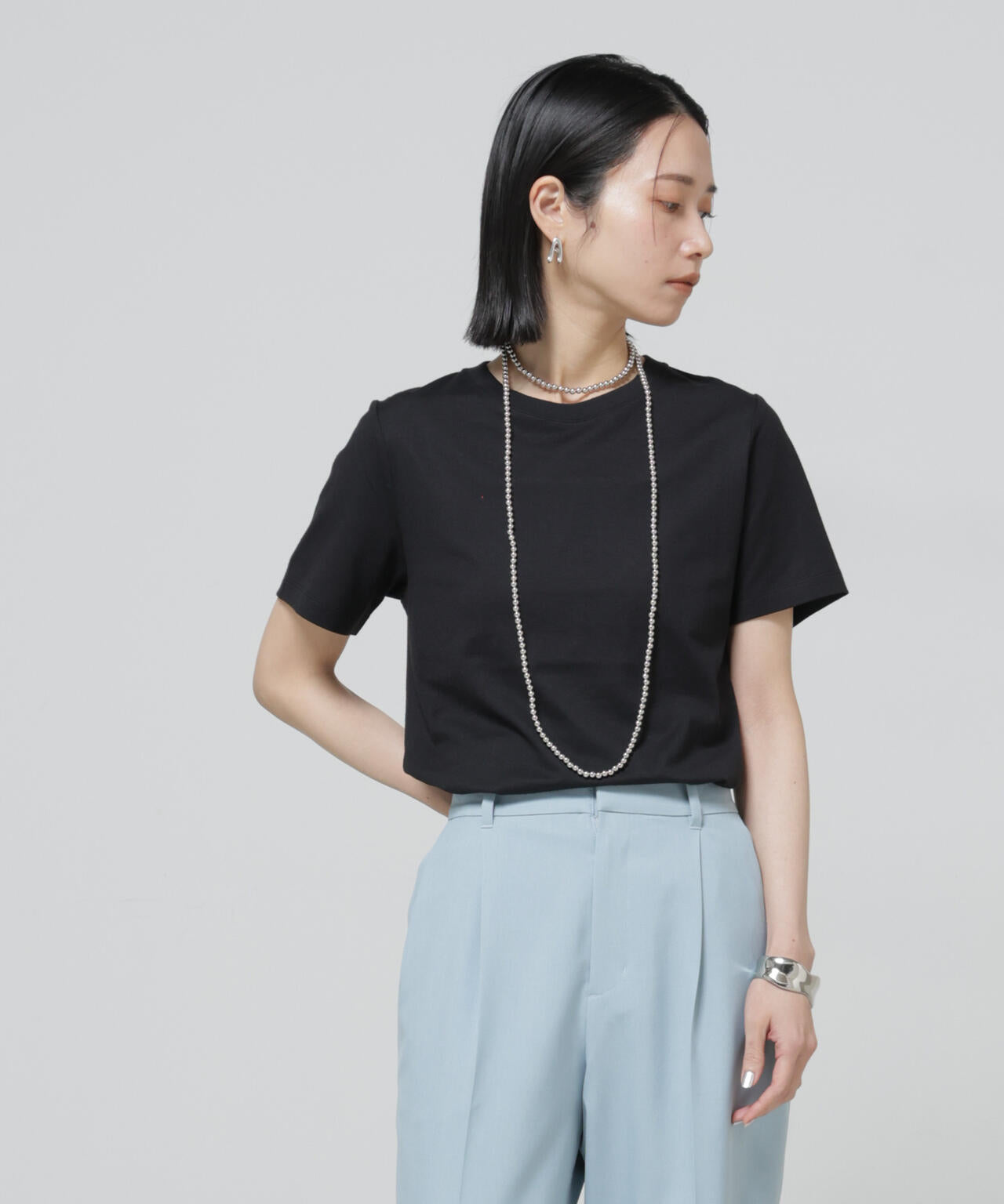 Anti Soaked(R) 汗染み防止 クルーネック Tシャツ