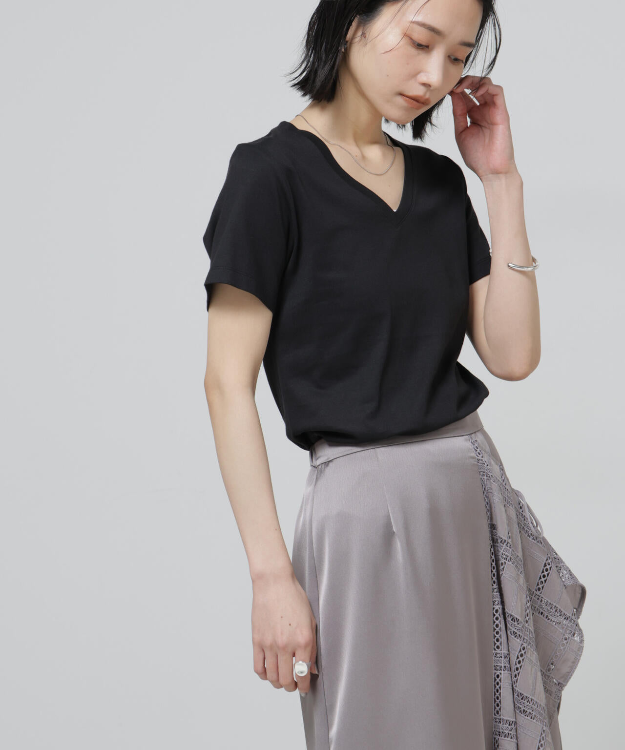 Anti Soaked(R) 汗染み防止VネックTシャツ 6696124301