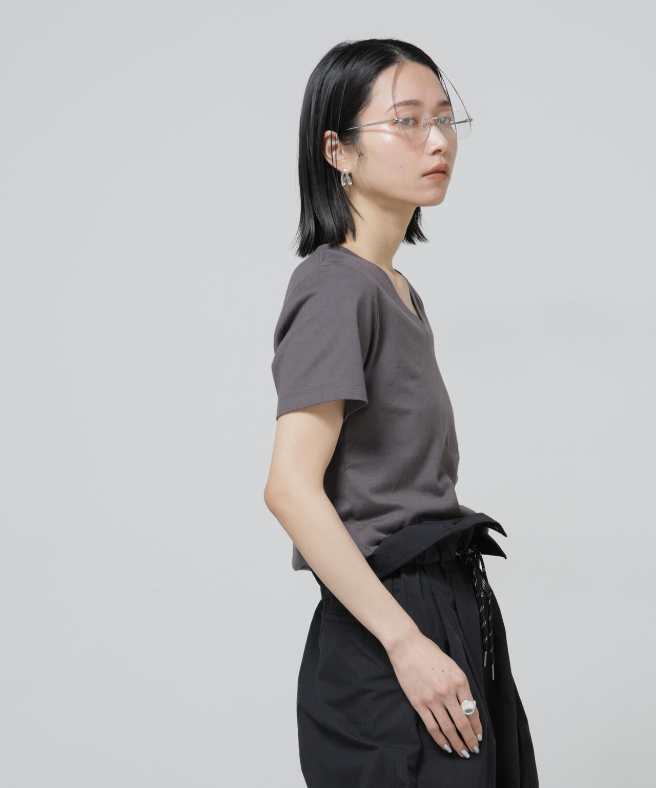 Anti Soaked(R) 汗染み防止VネックTシャツ 6696124301