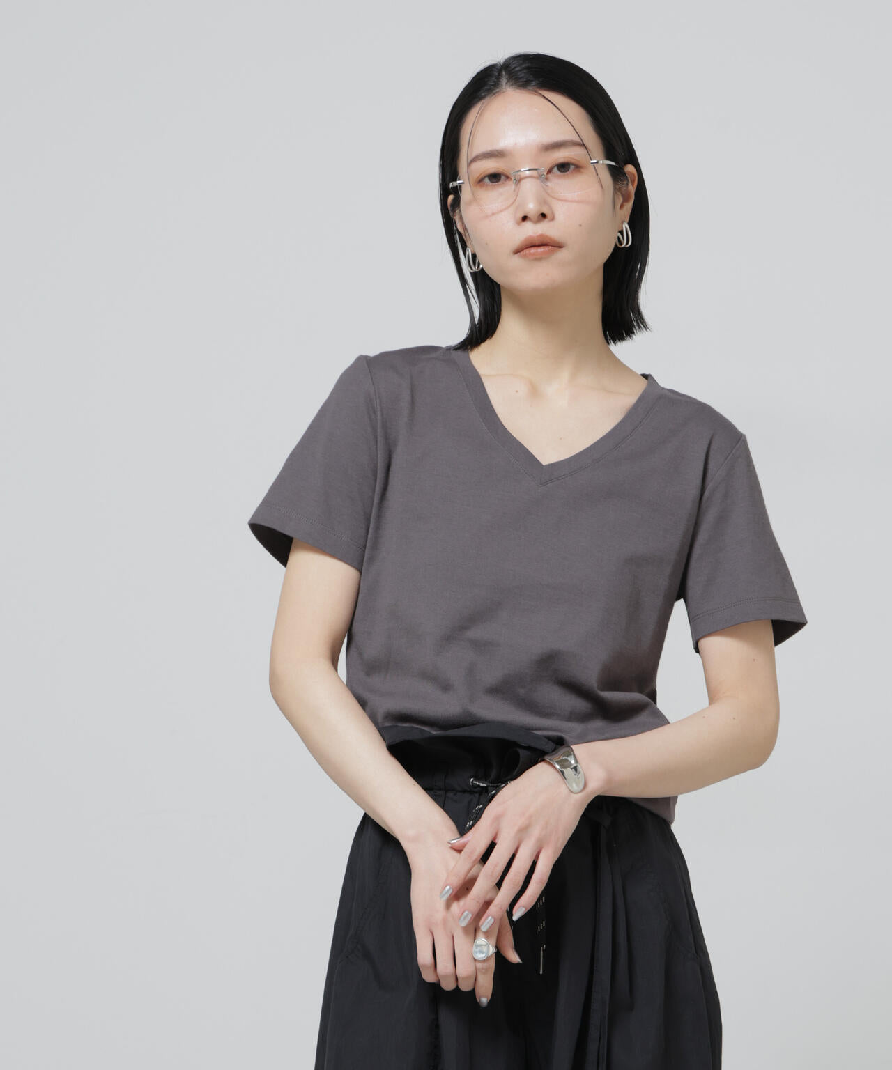 Anti Soaked(R) 汗染み防止VネックTシャツ 6696124301