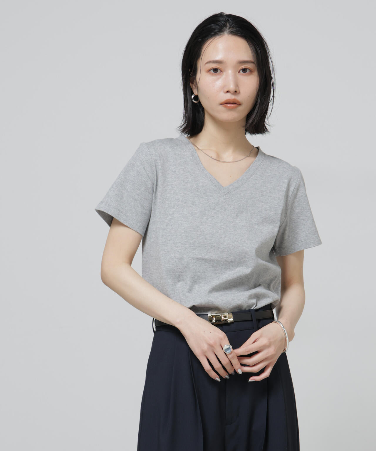 Anti Soaked(R) 汗染み防止VネックTシャツ 6696124301