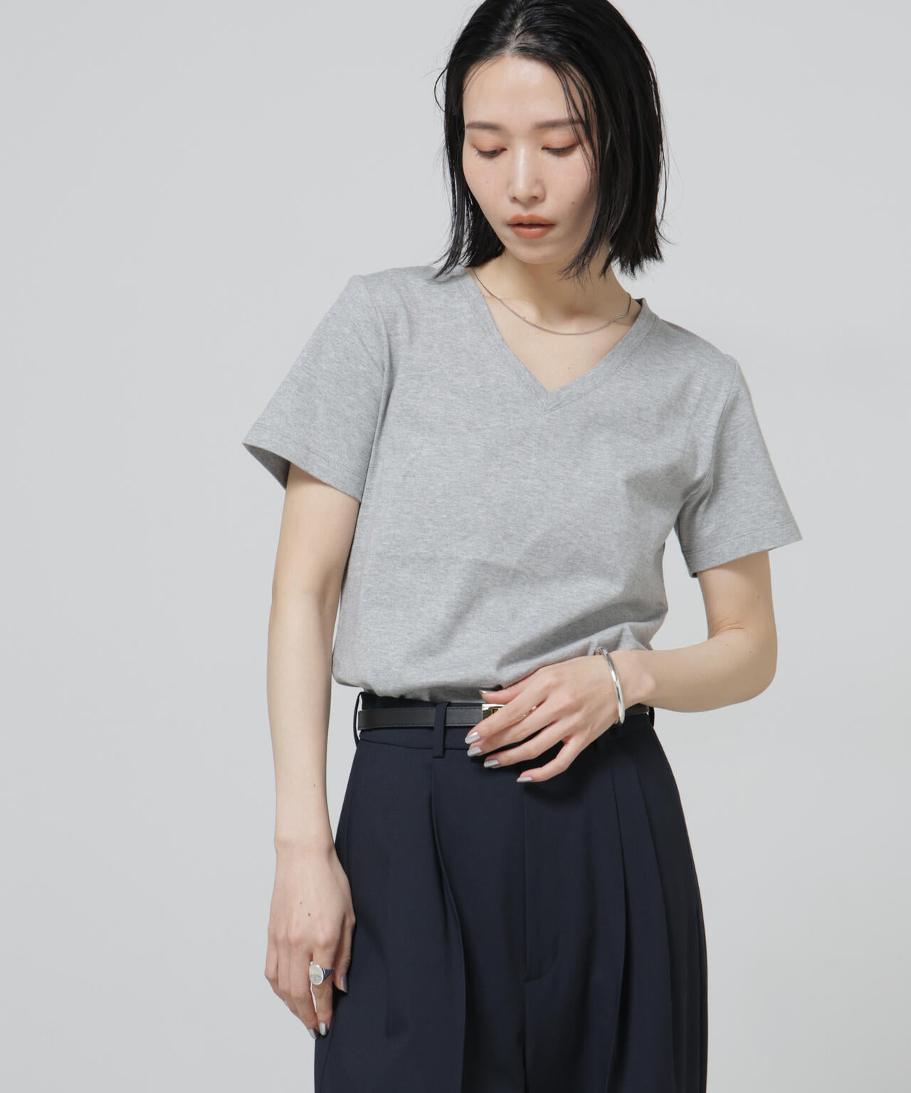 Anti Soaked(R) 汗染み防止VネックTシャツ 6696124301