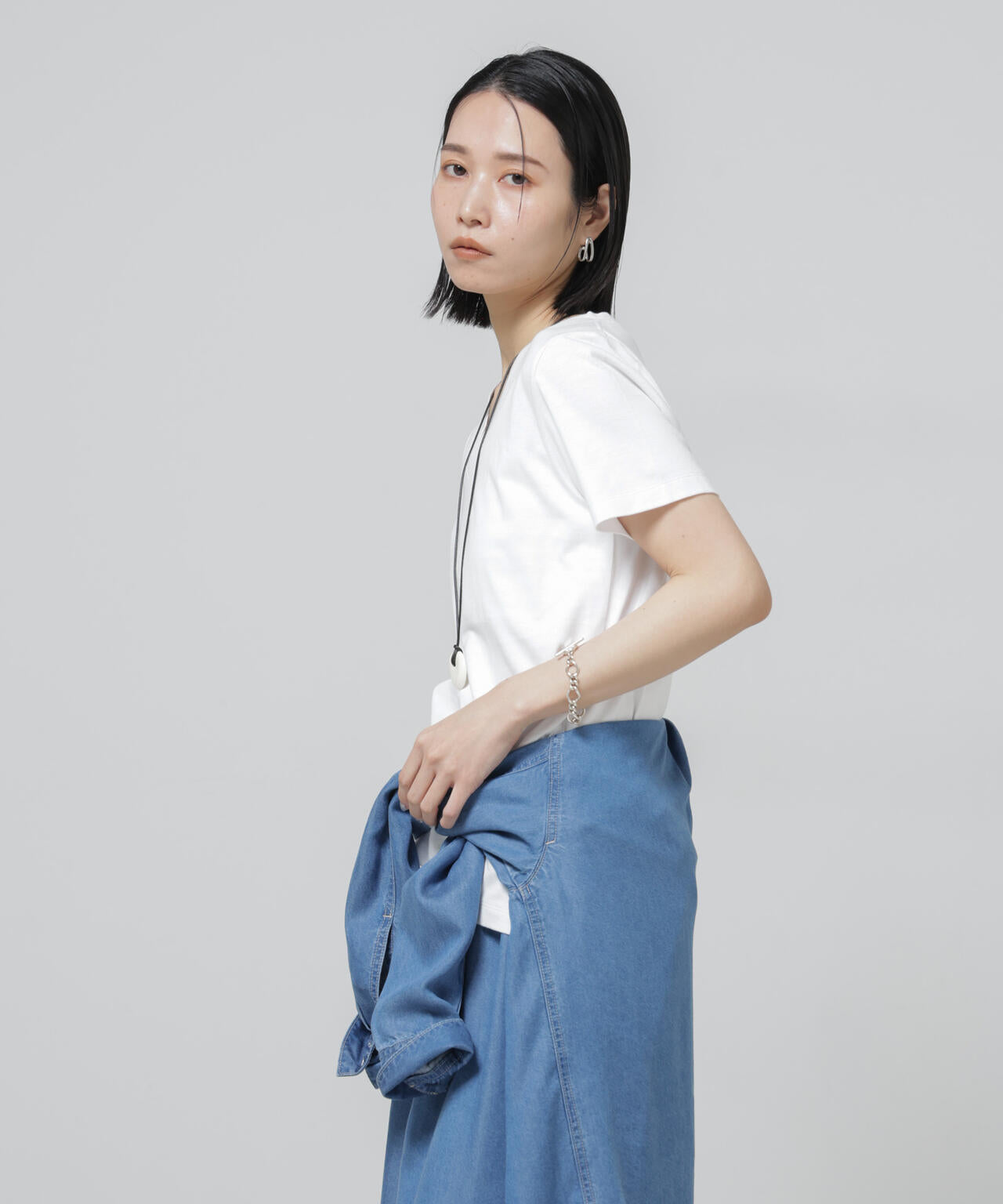 Anti Soaked(R) 汗染み防止VネックTシャツ 6696124301