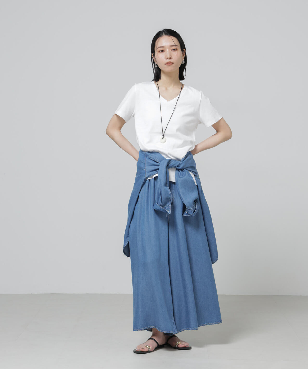 Anti Soaked(R) 汗染み防止VネックTシャツ 6696124301