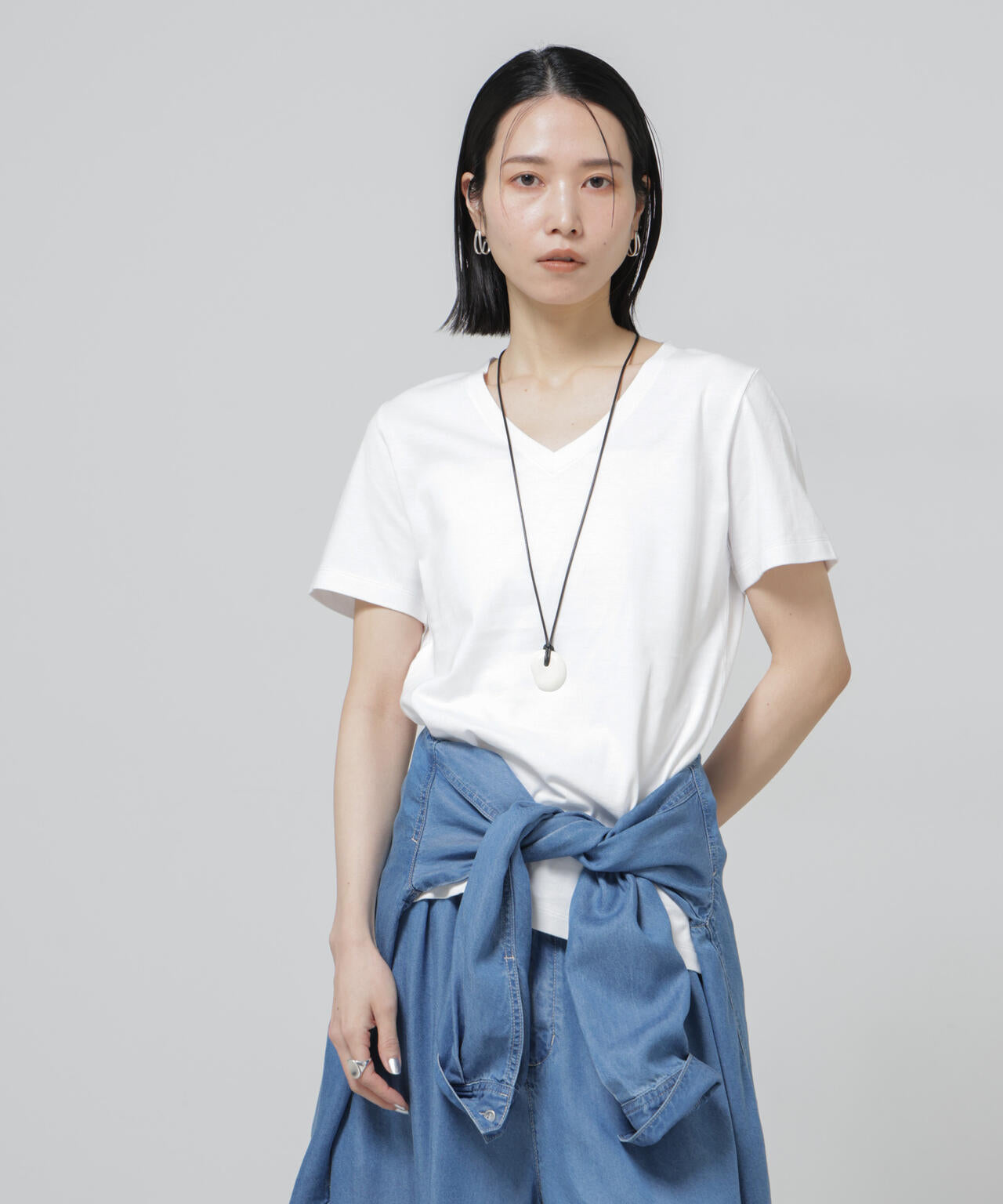 Anti Soaked(R) 汗染み防止VネックTシャツ 6696124301