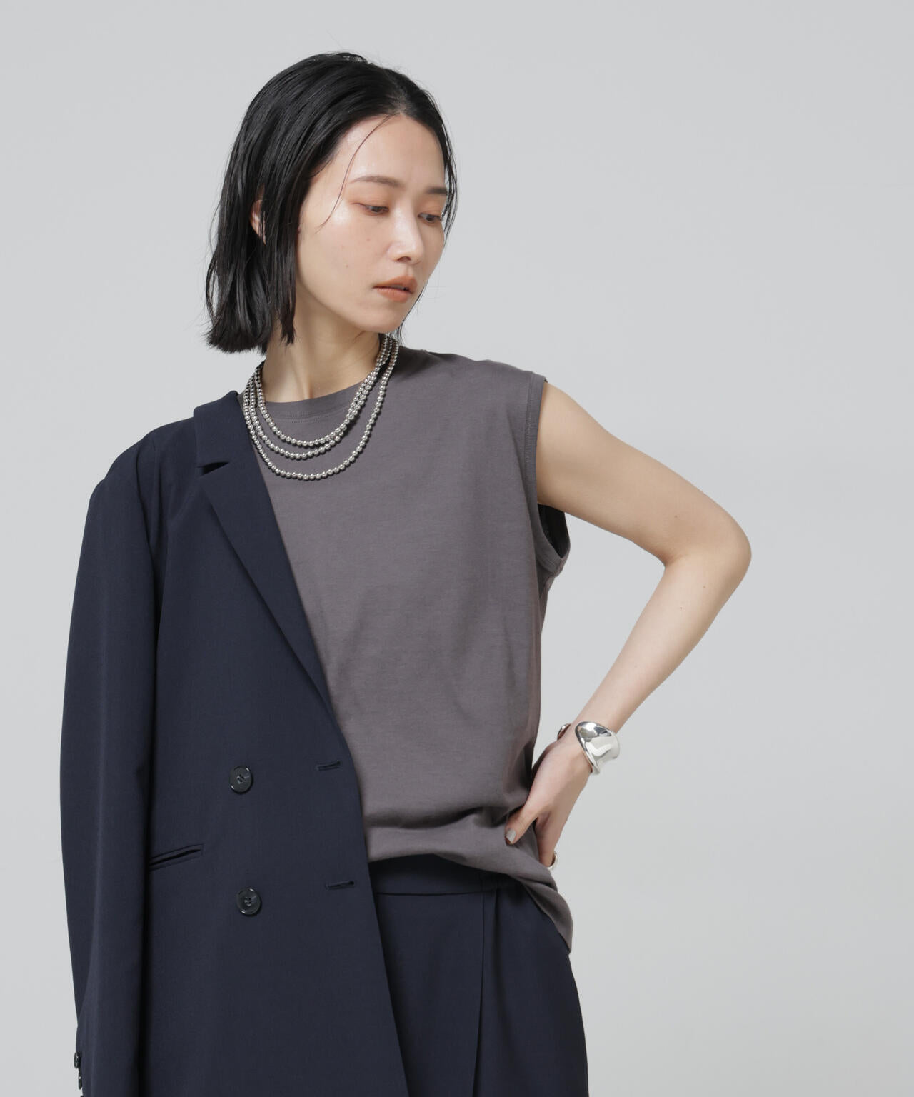 Anti Soaked(R) 汗染み防止 ノースリーブ Tシャツ