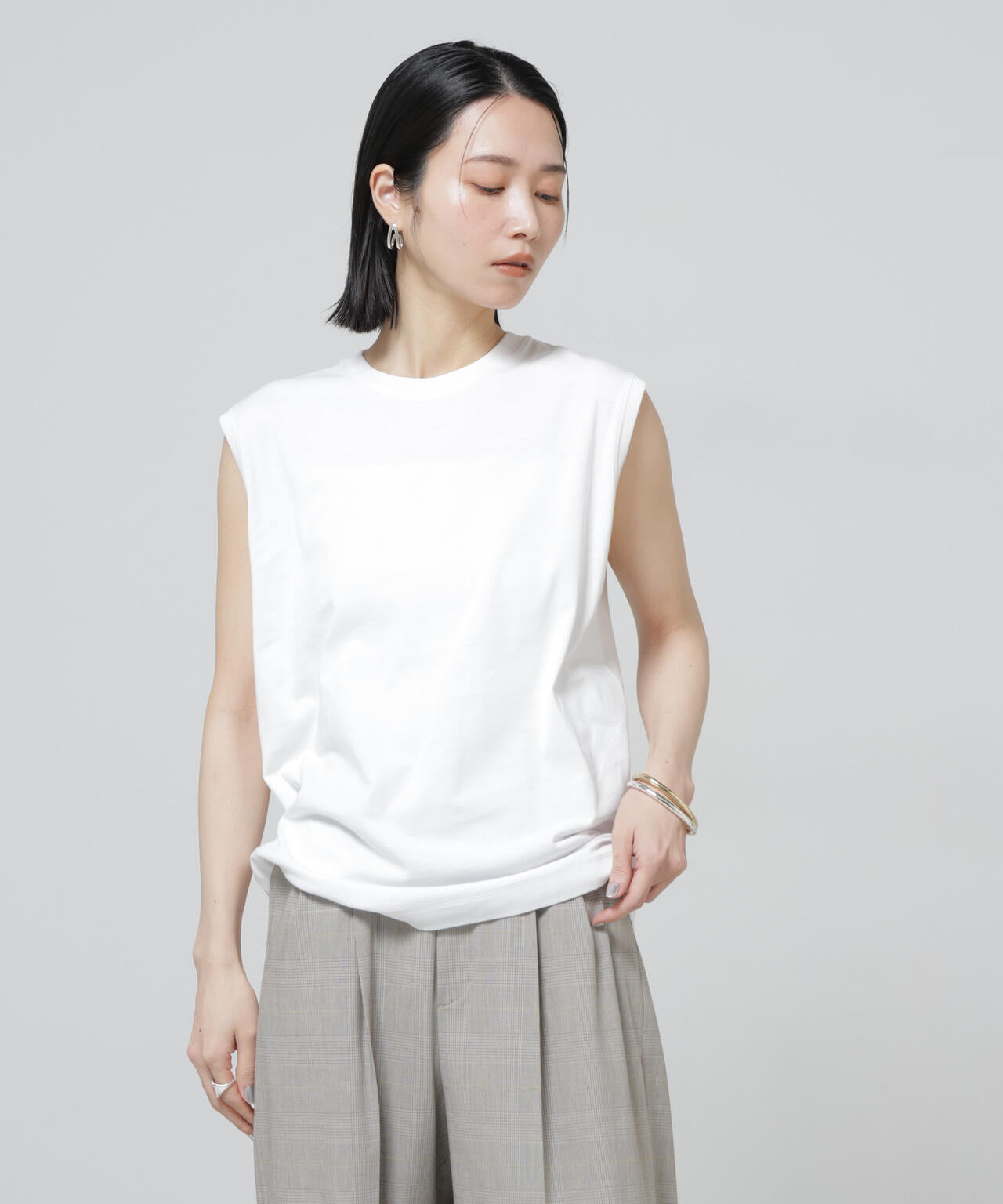Anti Soaked(R) 汗染み防止 ノースリーブ Tシャツ