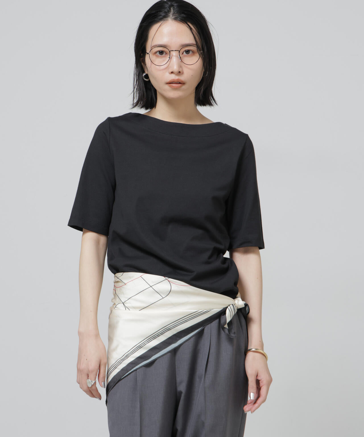 Anti Soaked(R) 汗染み防止ボートネックTシャツ 6696124303