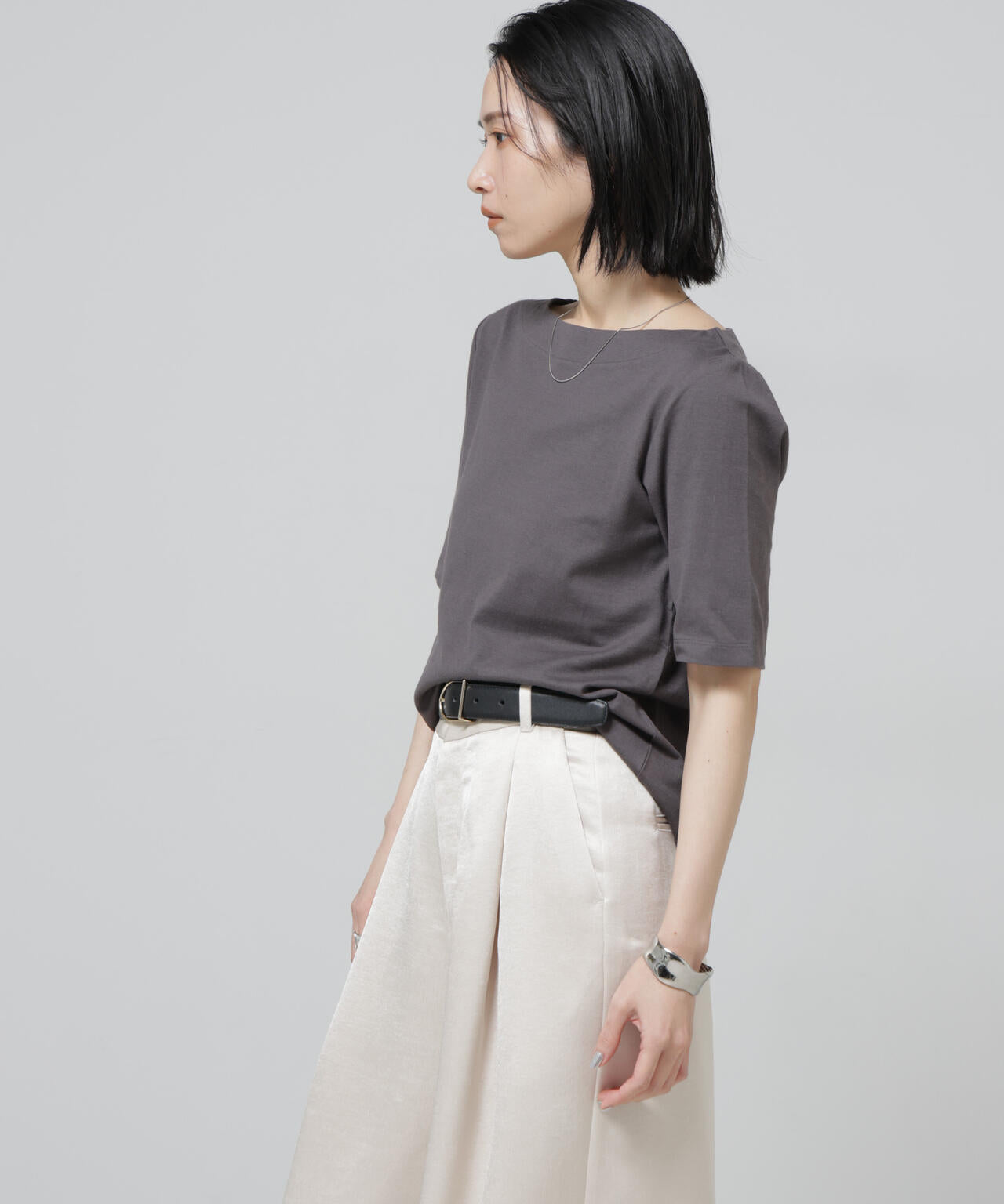 Anti Soaked(R) 汗染み防止ボートネックTシャツ 6696124303