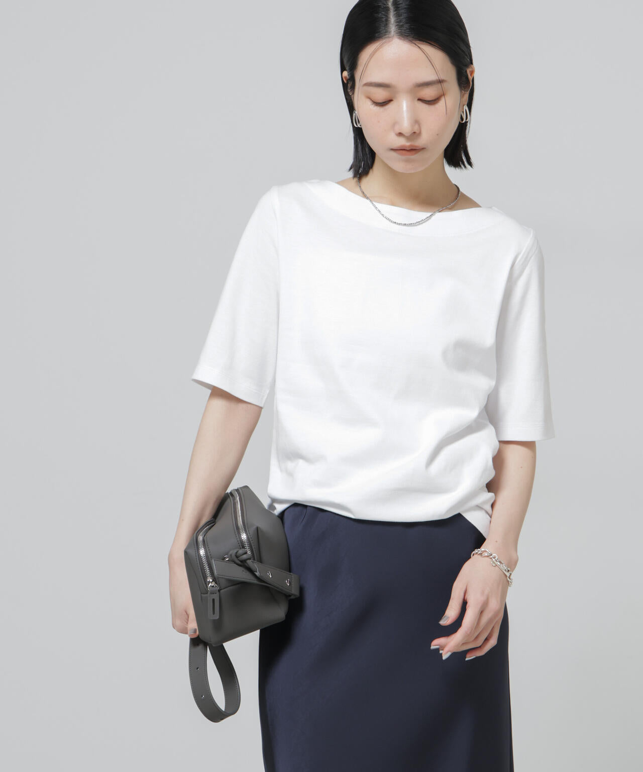 Anti Soaked(R) 汗染み防止ボートネックTシャツ 6696124303